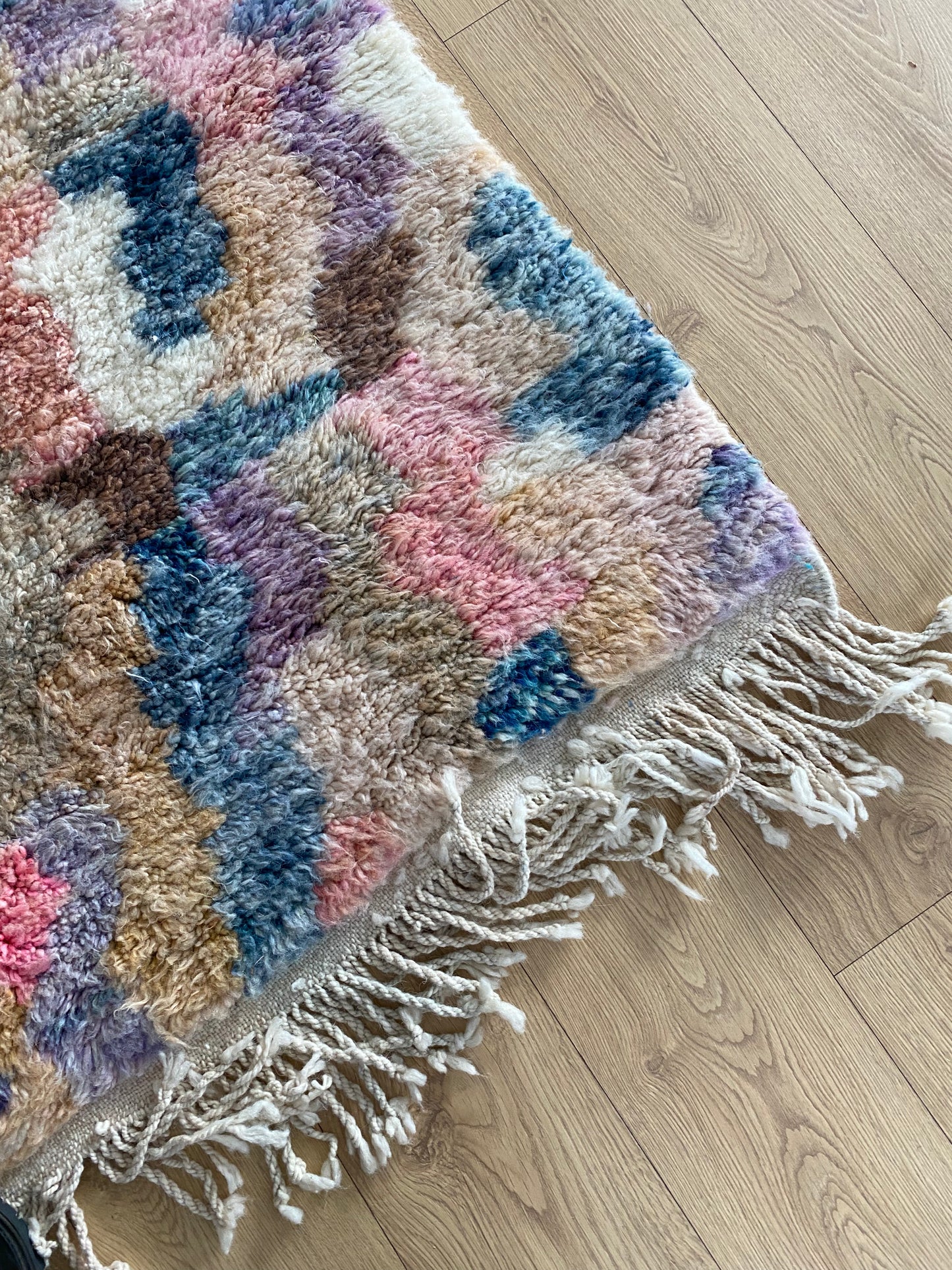 Beni Ouarain Moroccan Colorful Rug (1064) 297x224cm - Light