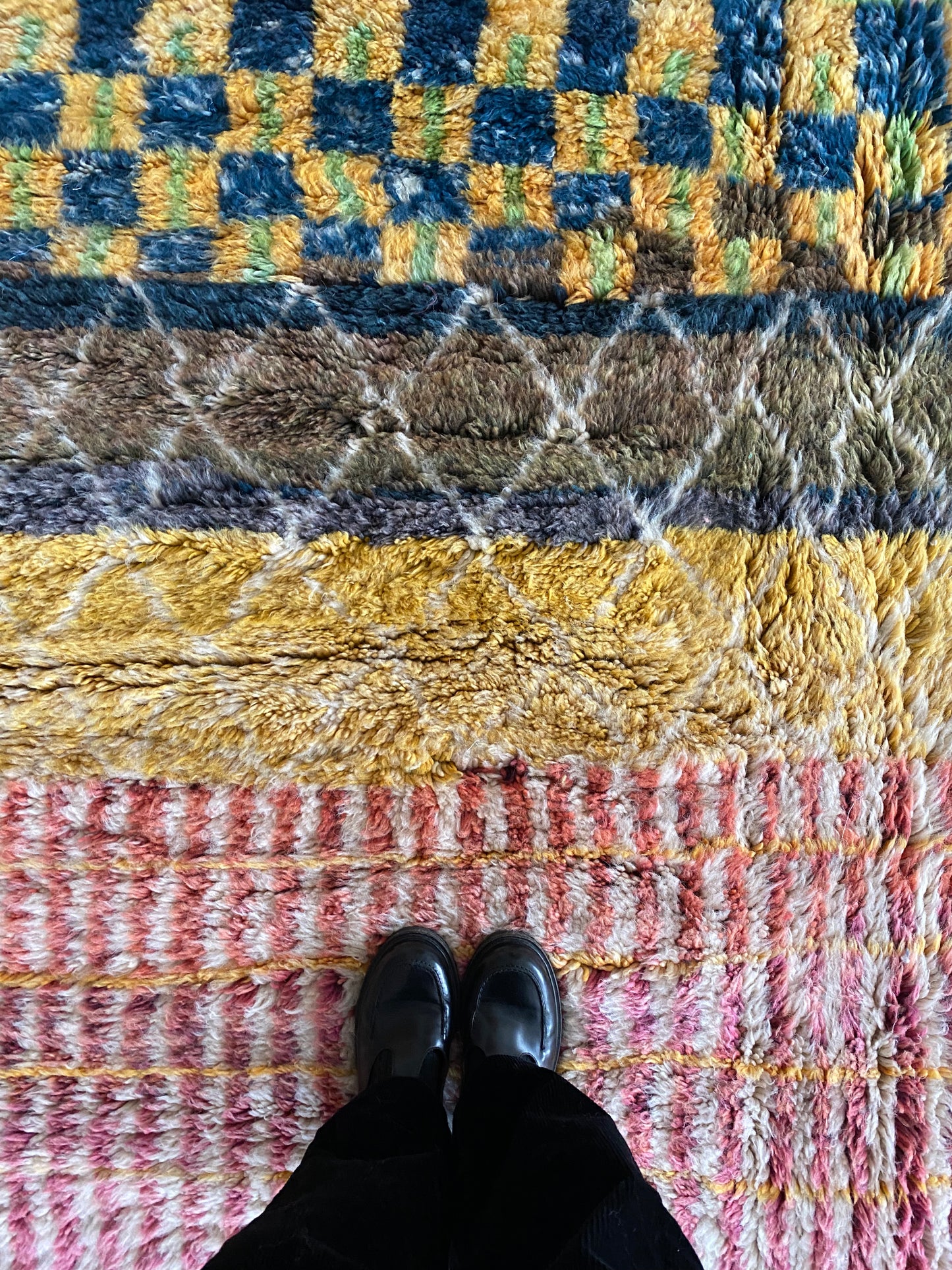 Beni Ouarain Moroccan Colorful Rug (1062) 291x213cm - Circus