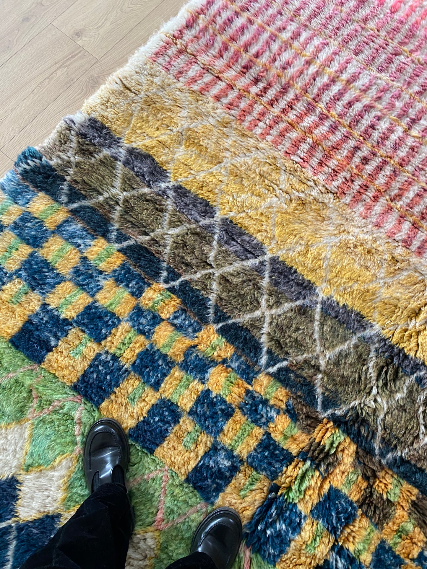 Beni Ouarain Moroccan Colorful Rug (1062) 291x213cm - Circus