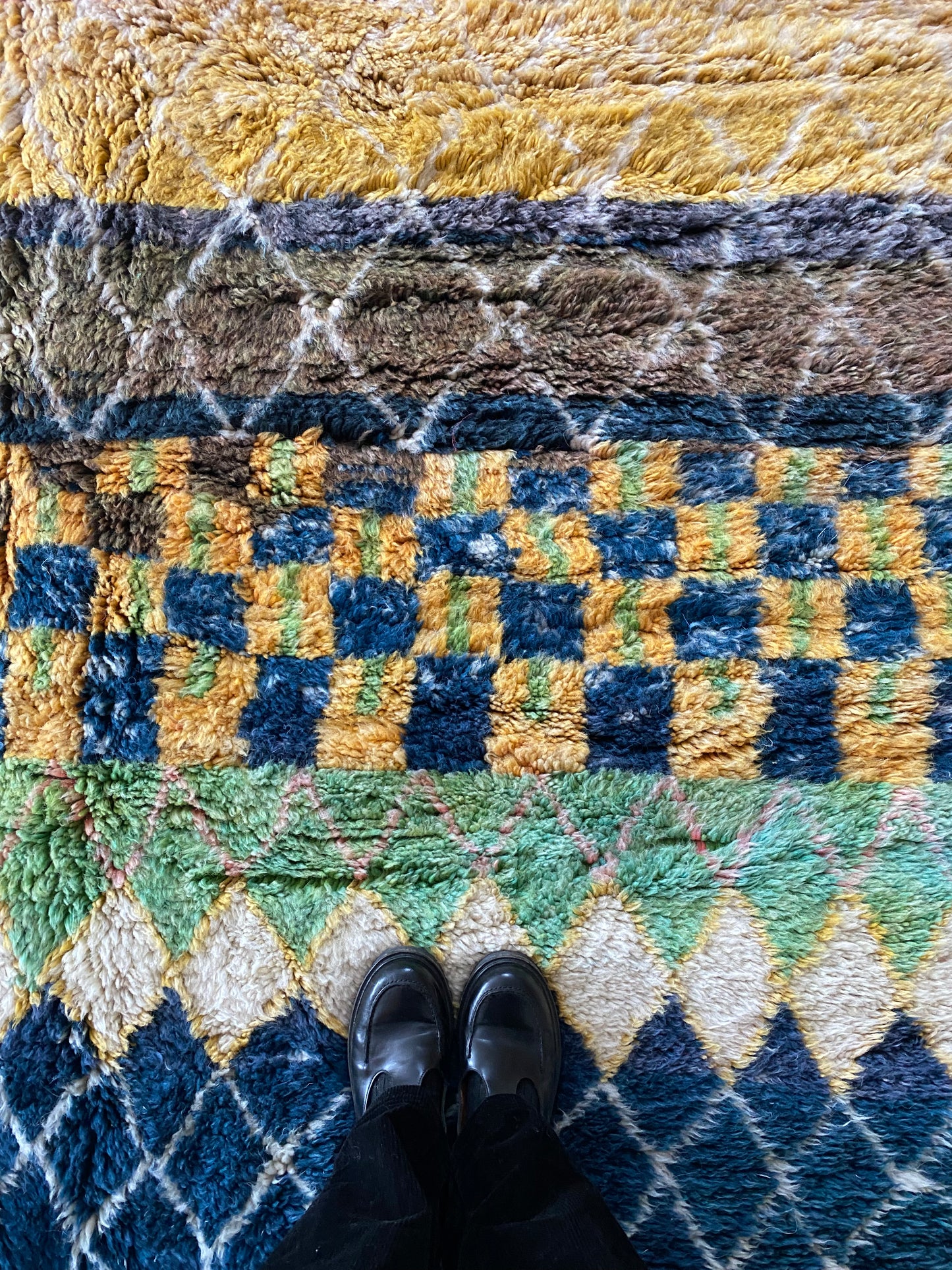 Beni Ouarain Moroccan Colorful Rug (1062) 291x213cm - Circus