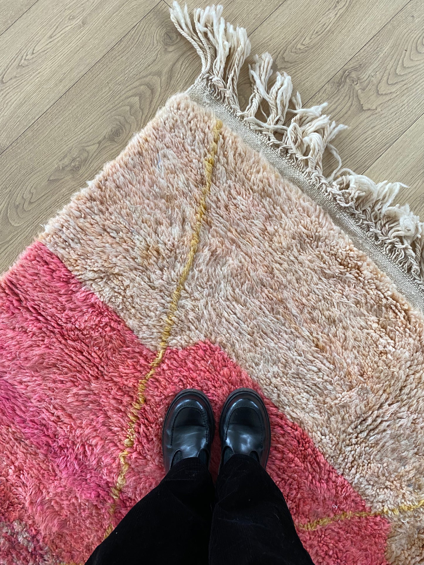 Beni Ouarain Moroccan Colorful Rug (1060) 313x203cm - Melisande