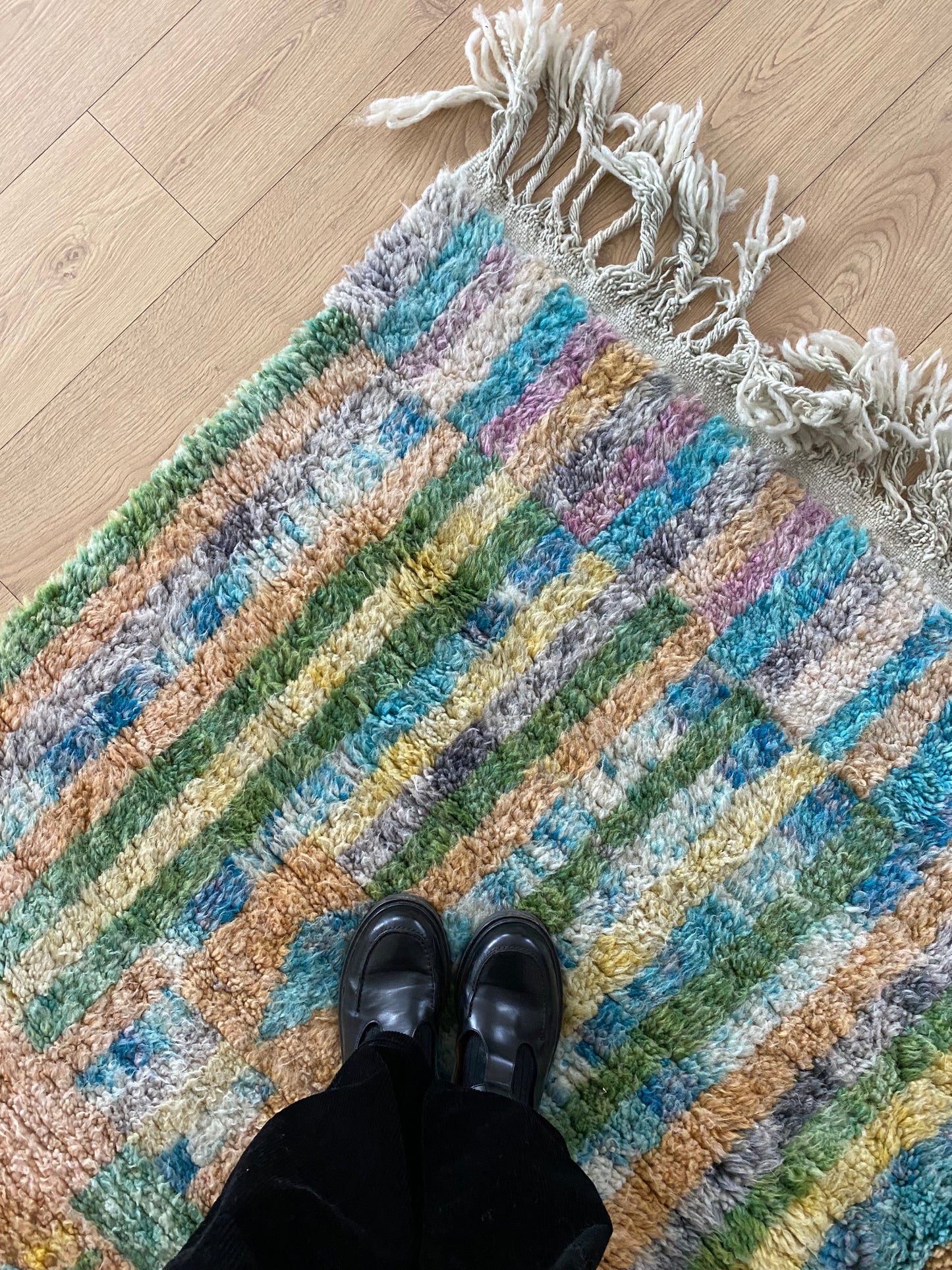 Beni Ouarain Moroccan Colorful Rug (1057) 273x209cm - Dreams