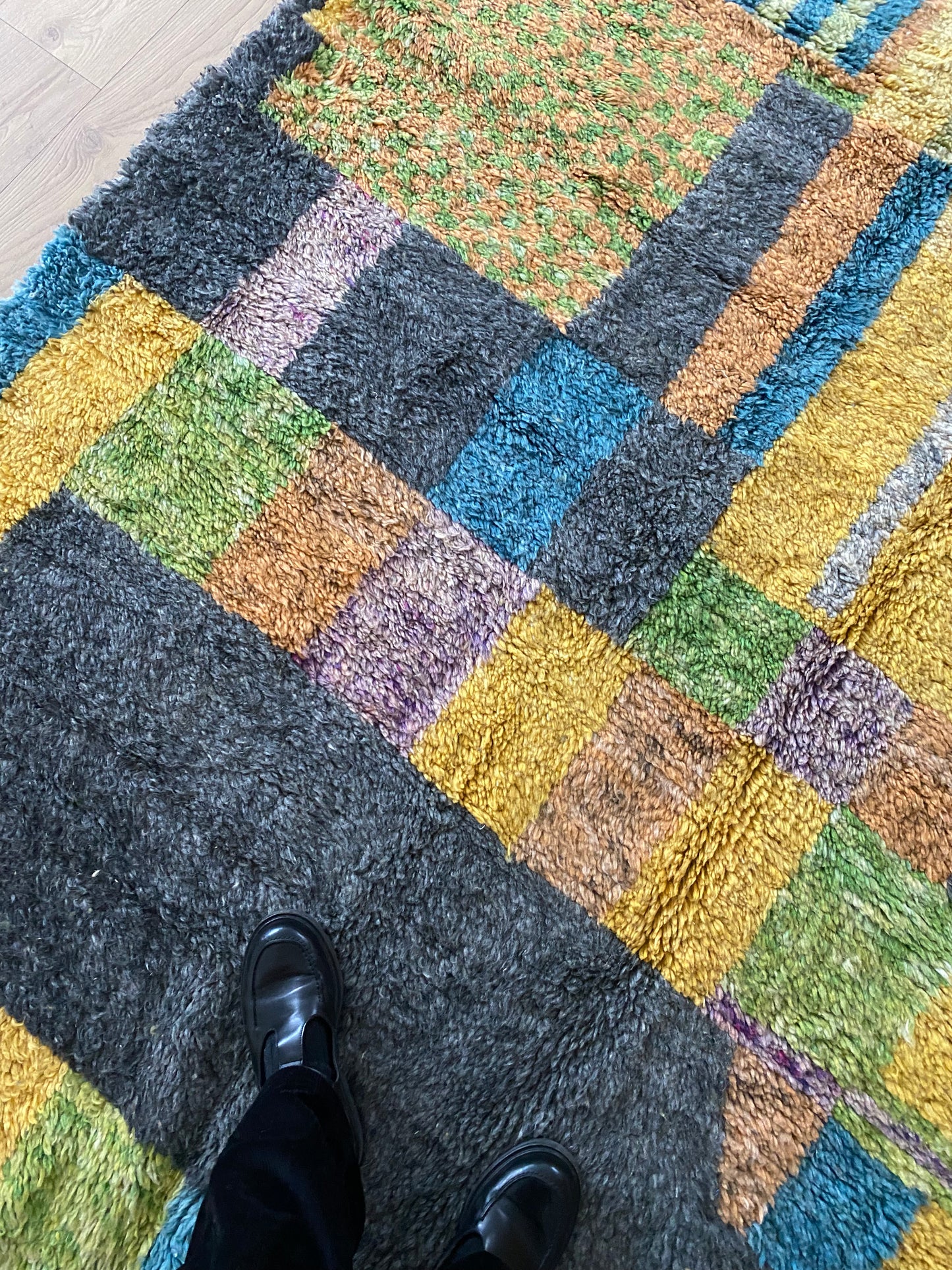 Beni Ouarain Moroccan Colorful Rug (1058) 305x207cm - Garçon