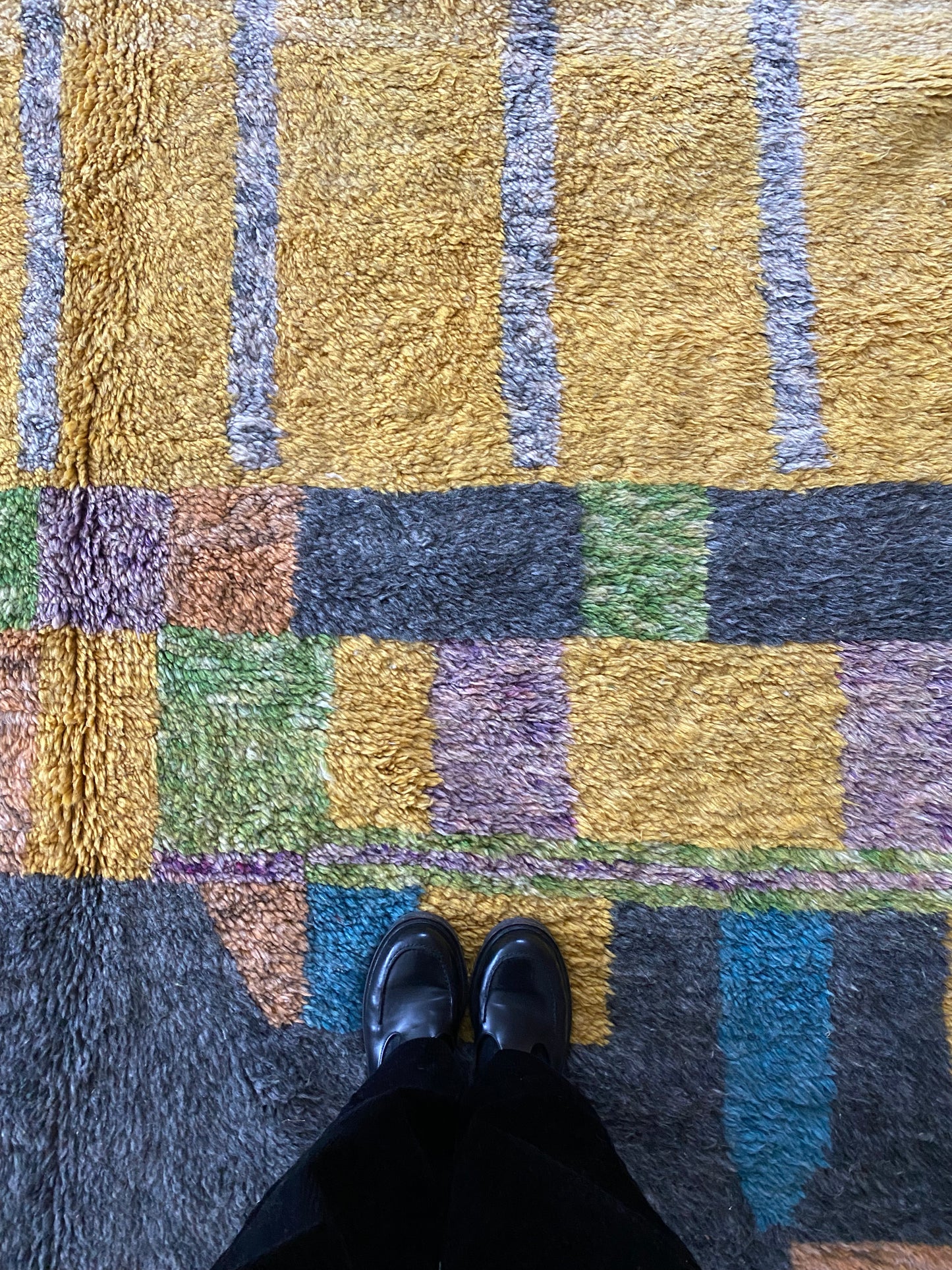 Beni Ouarain Moroccan Colorful Rug (1058) 305x207cm - Garçon