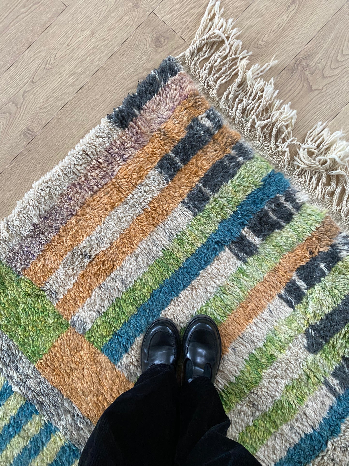 Beni Ouarain Moroccan Colorful Rug (1058) 305x207cm - Garçon