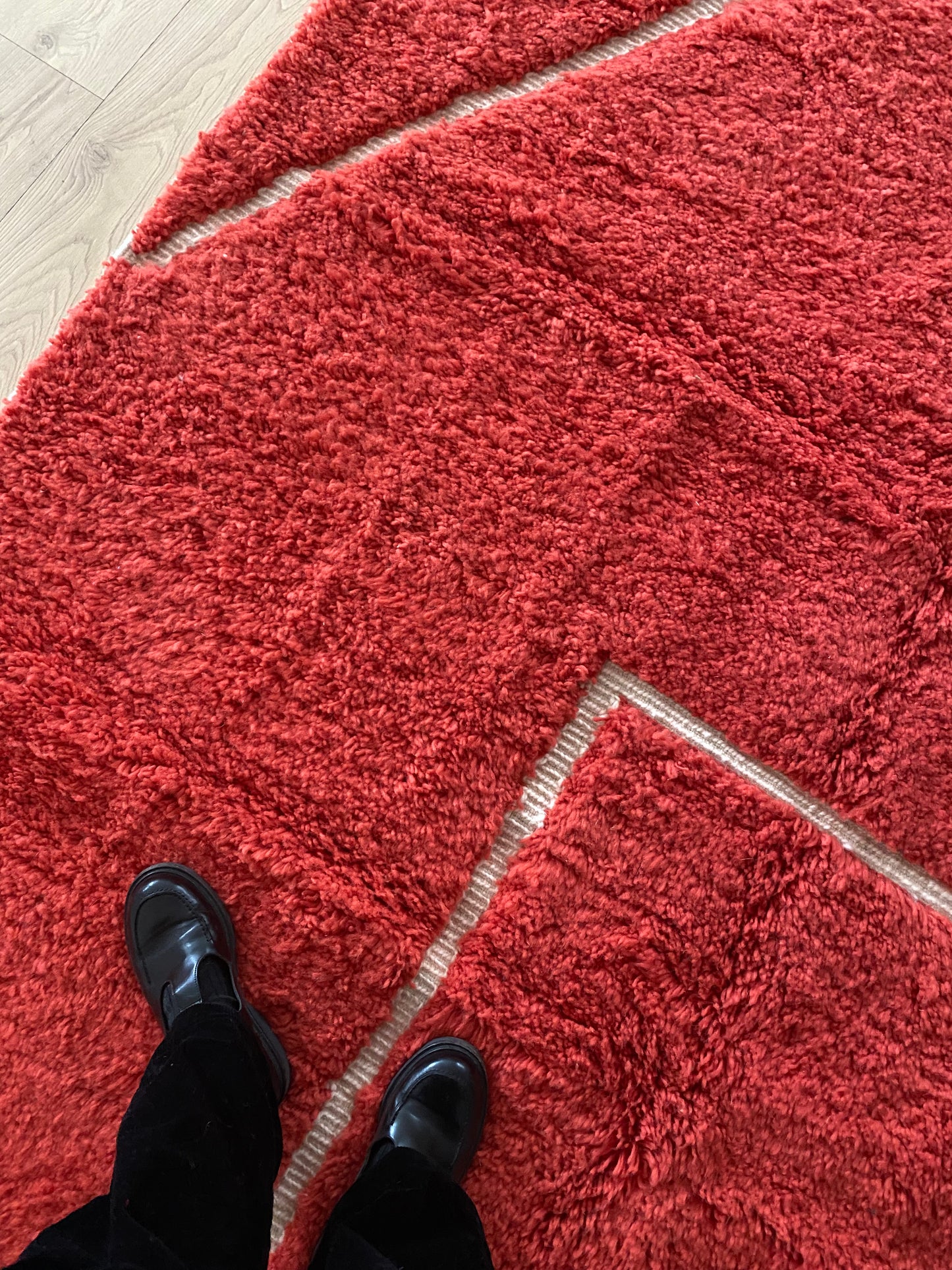 Tapis Beni Ouarain coloré (1081) 292x203cm - Red Light