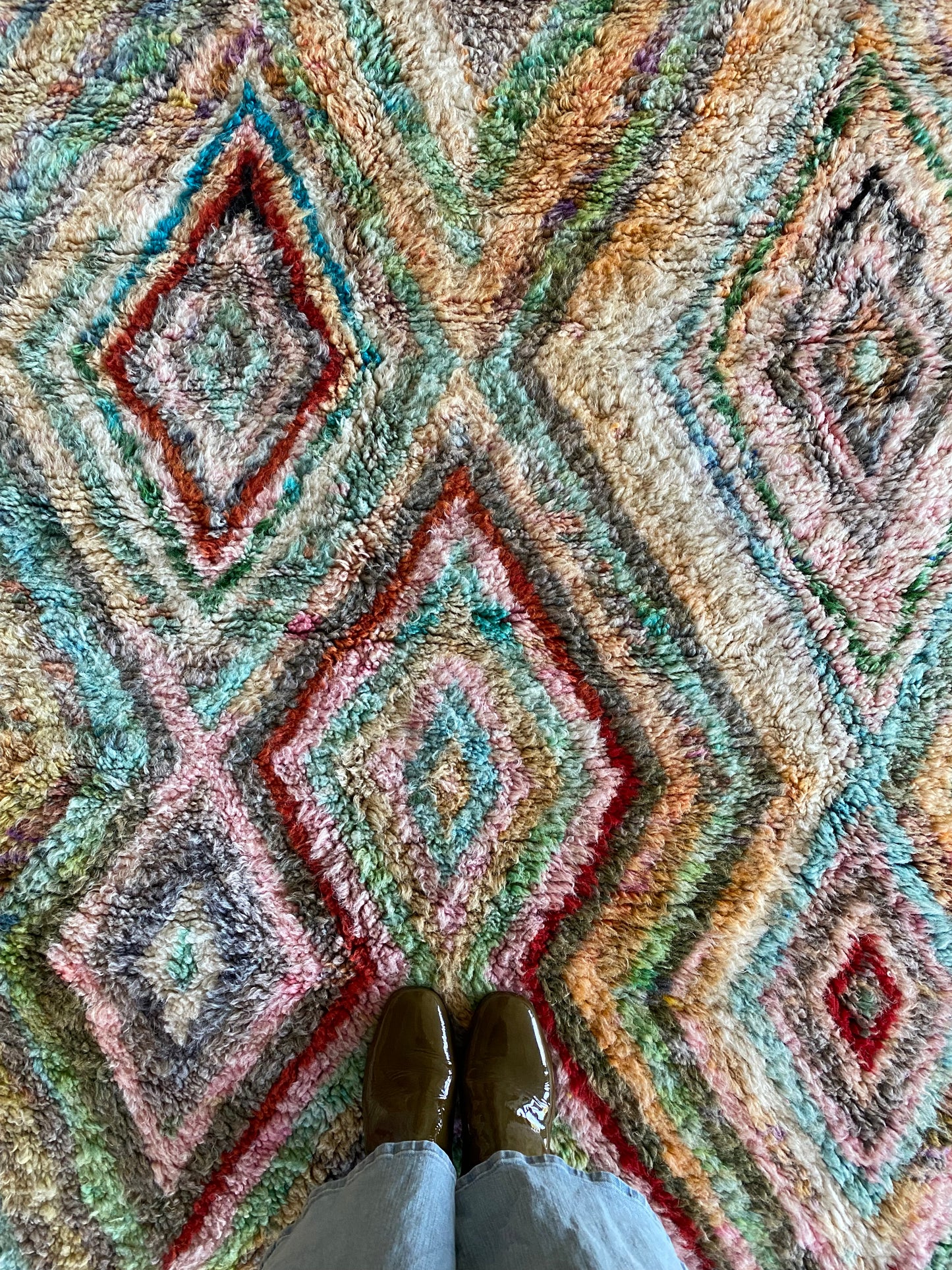 Tapis Beni Ouarain coloré (1107) 245x160cm - Finca