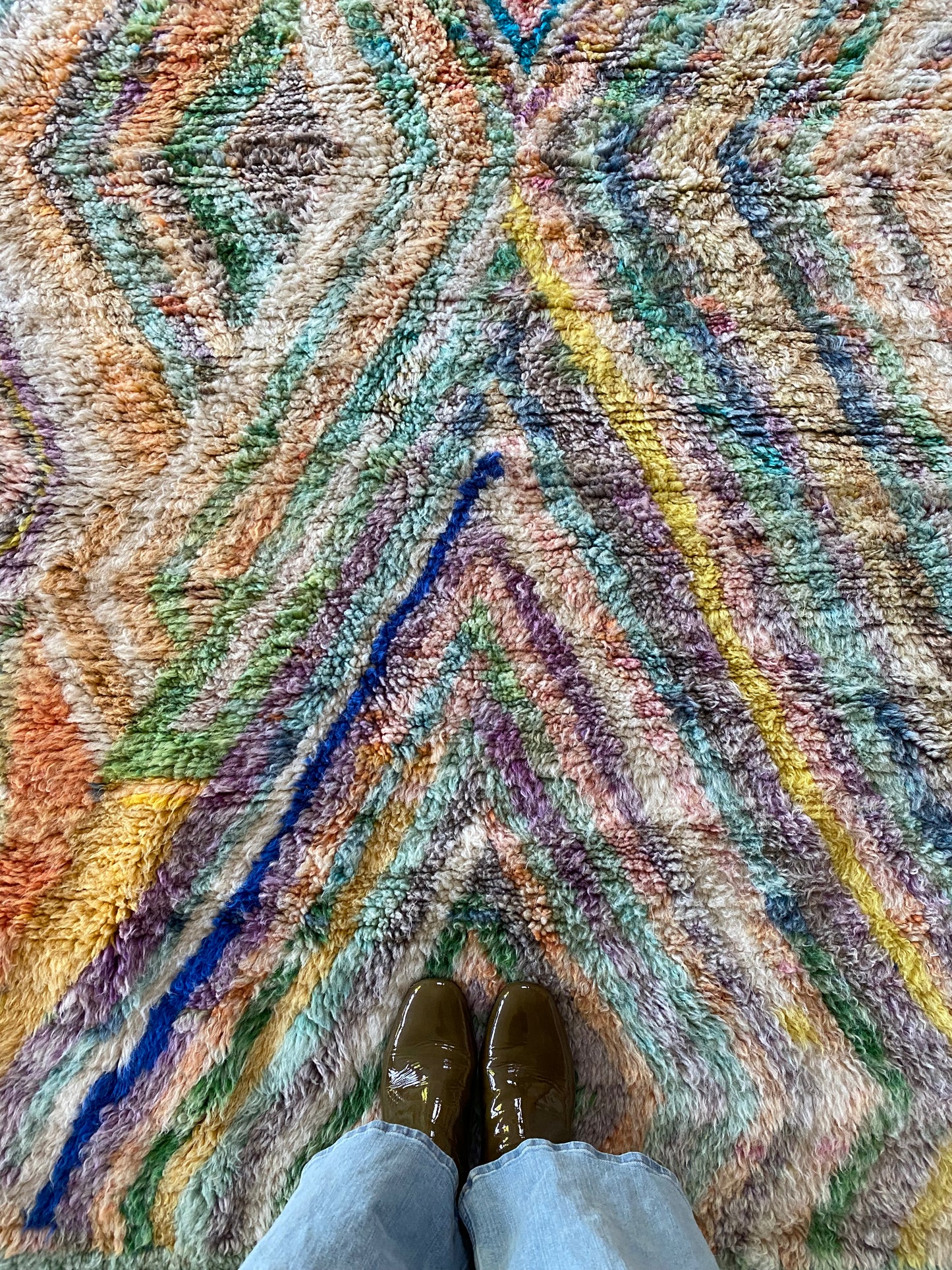 Tapis Beni Ouarain coloré (1107) 245x160cm - Finca