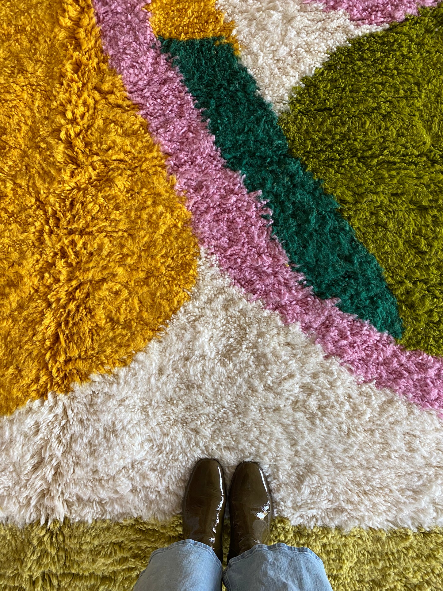 Tapis Berbère Tree of Colors (1137) 294x214cm - Pamplemousse