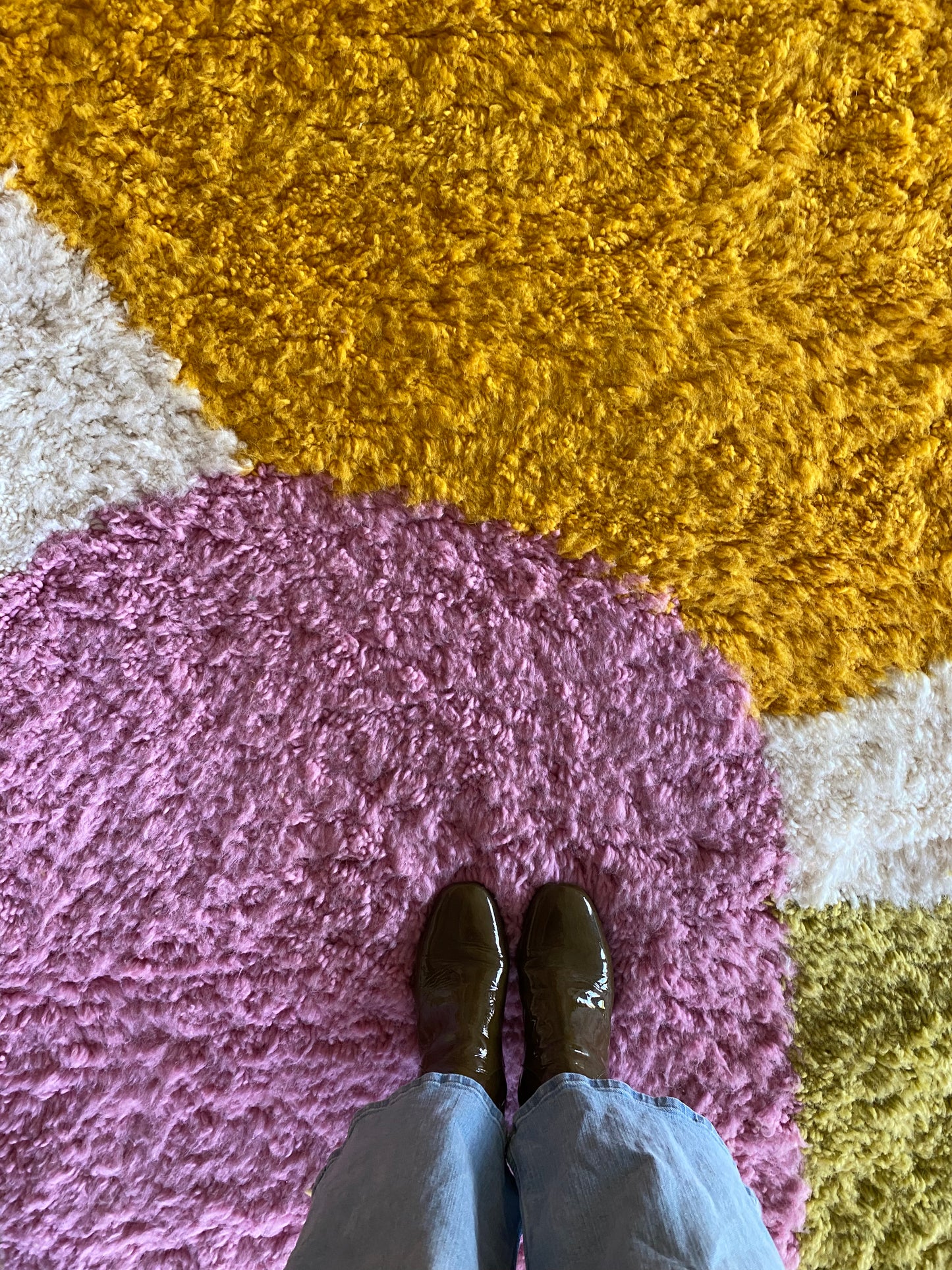 Tapis Berbère Tree of Colors (1137) 294x214cm - Pamplemousse