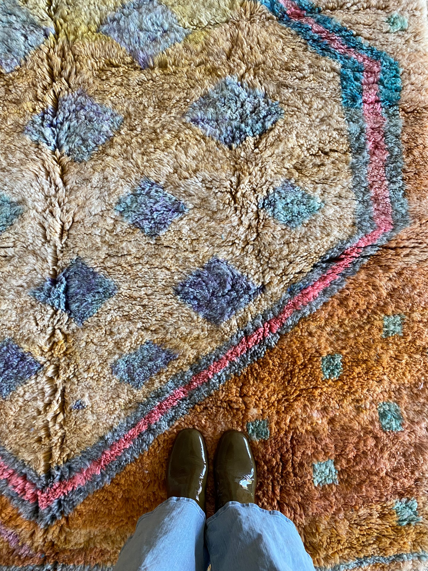 Tapis Beni Ouarain coloré (1106) 263x180cm - Circus