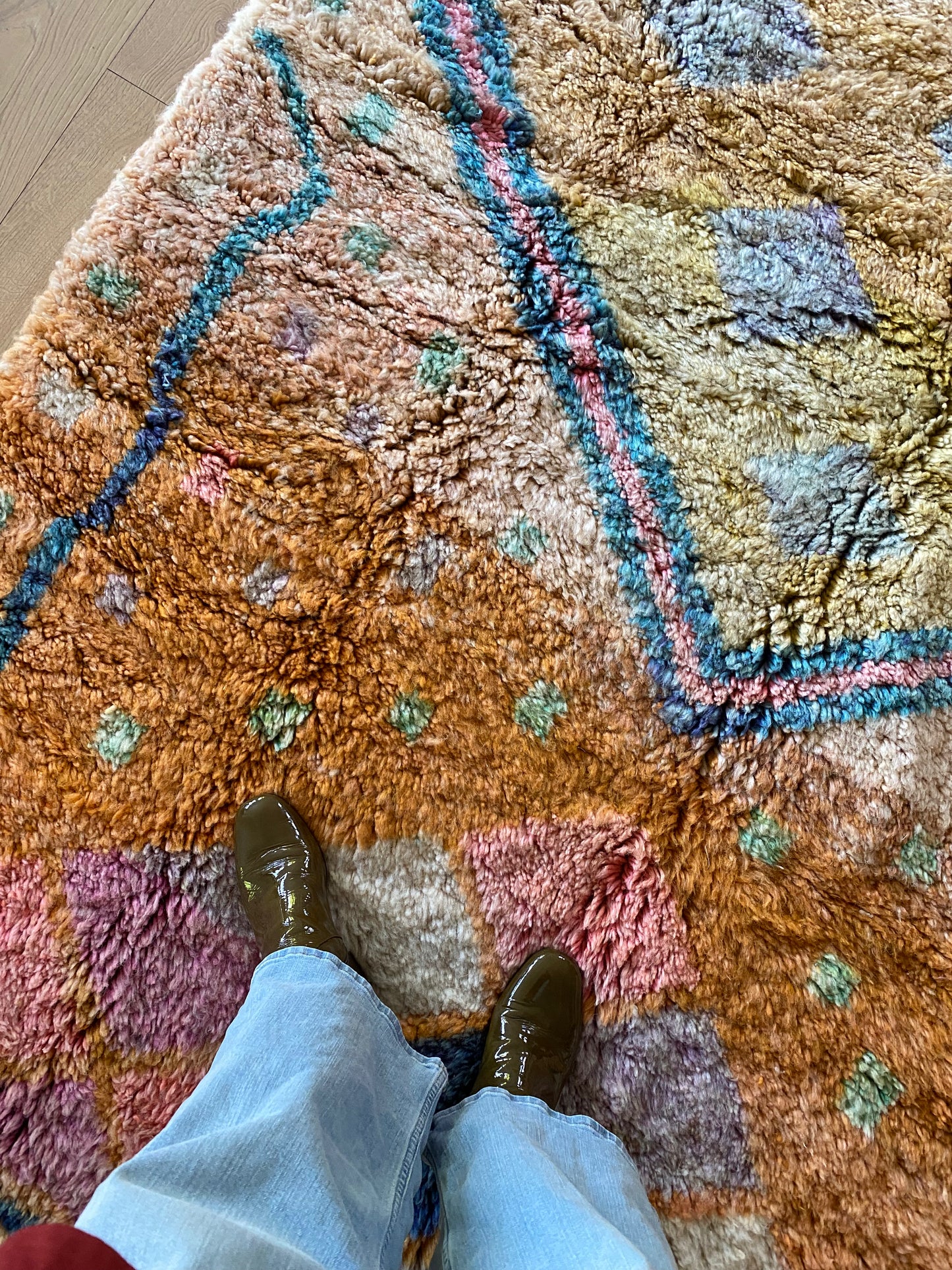 Tapis Beni Ouarain coloré (1106) 263x180cm - Circus