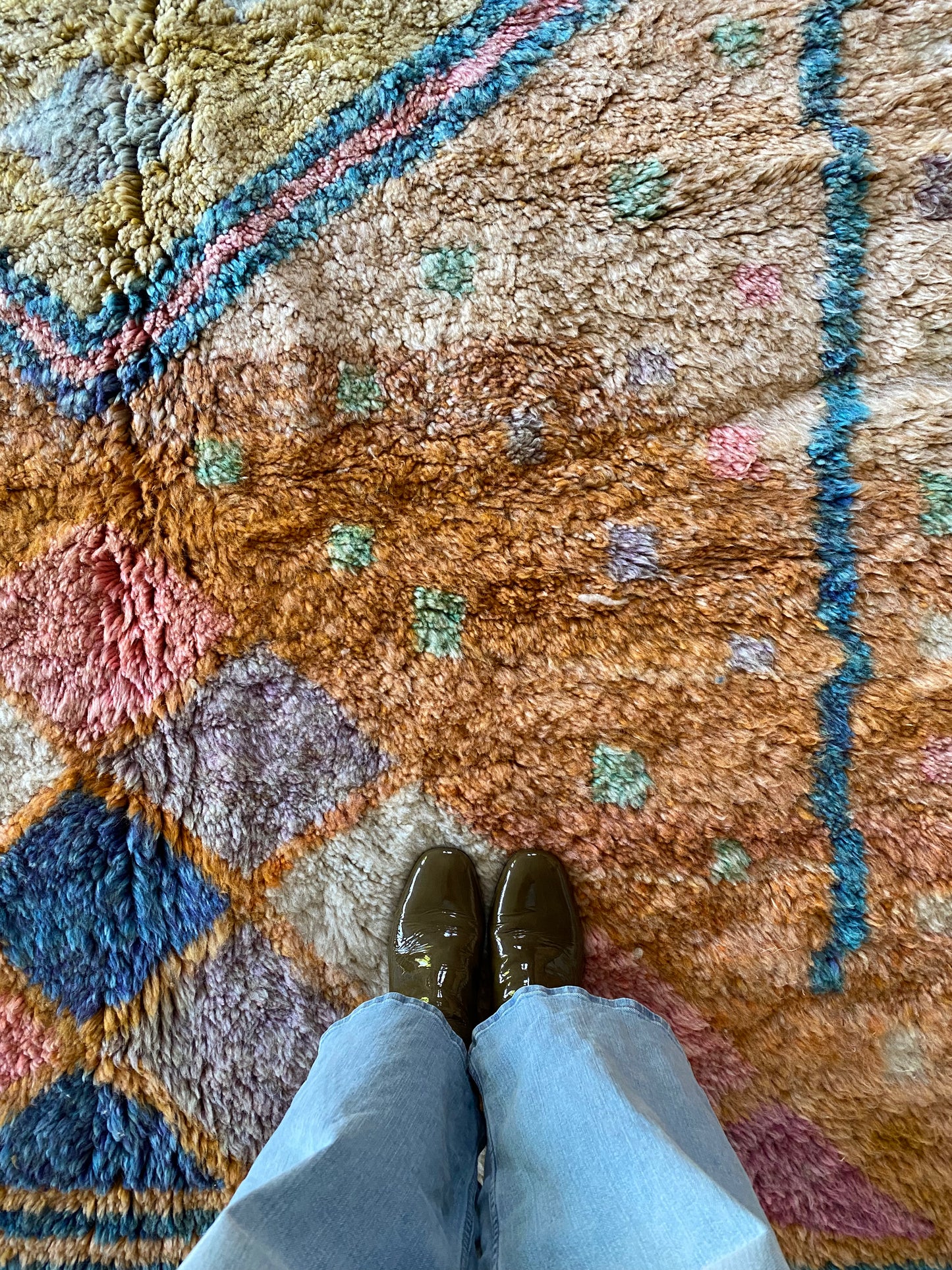 Tapis Beni Ouarain coloré (1106) 263x180cm - Circus