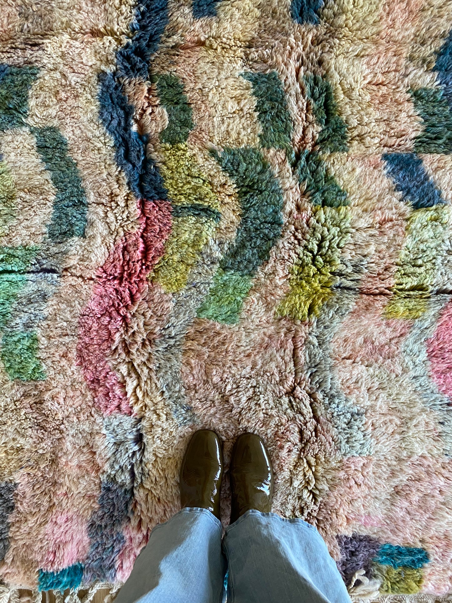 Tapis Beni Ouarain coloré (1097) 235x170cm - Lightning