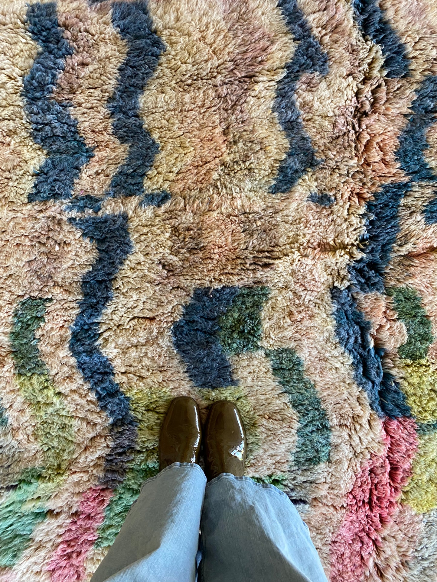 Tapis Beni Ouarain coloré (1097) 235x170cm - Lightning