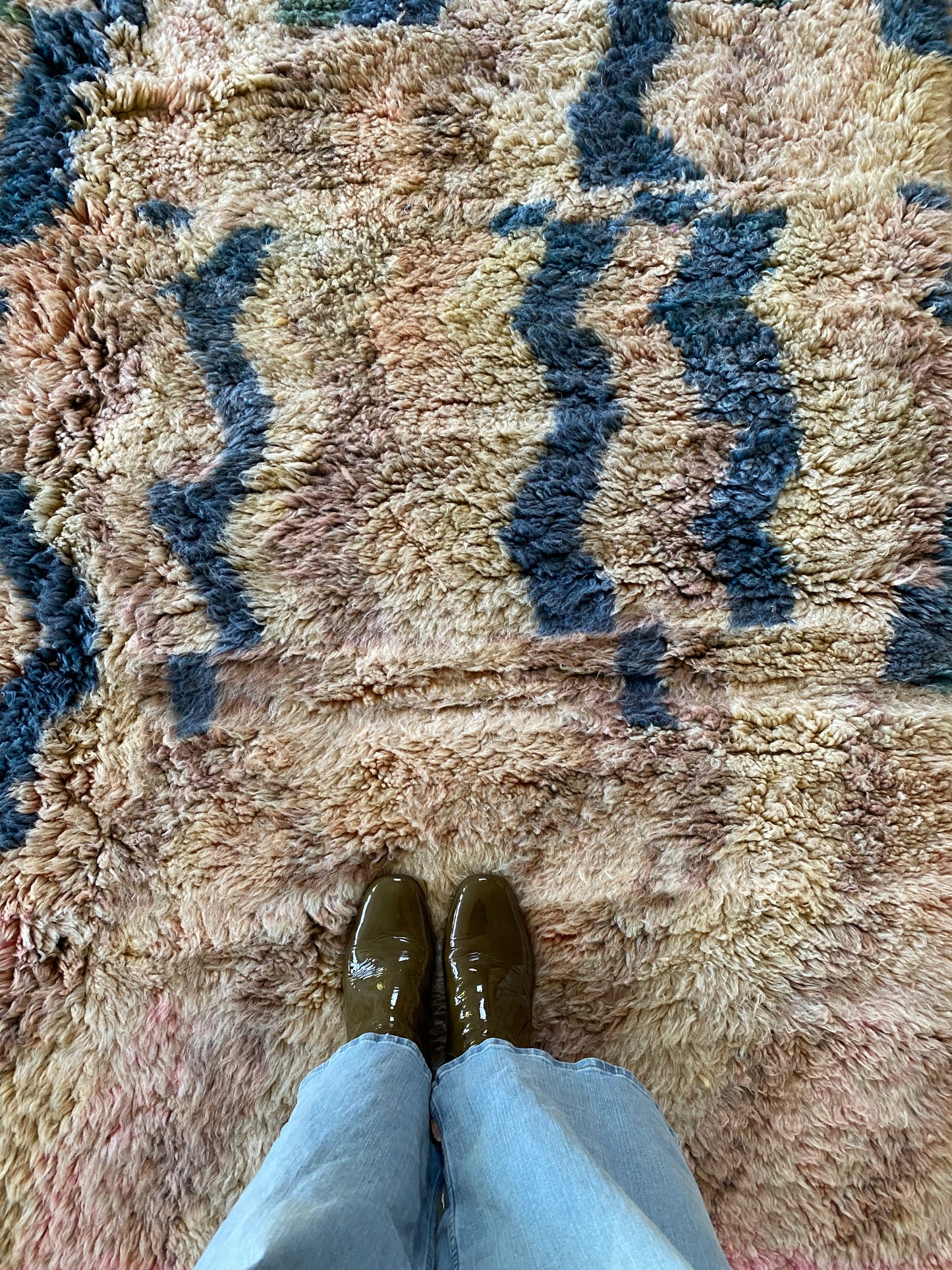 Tapis Beni Ouarain coloré (1097) 235x170cm - Lightning