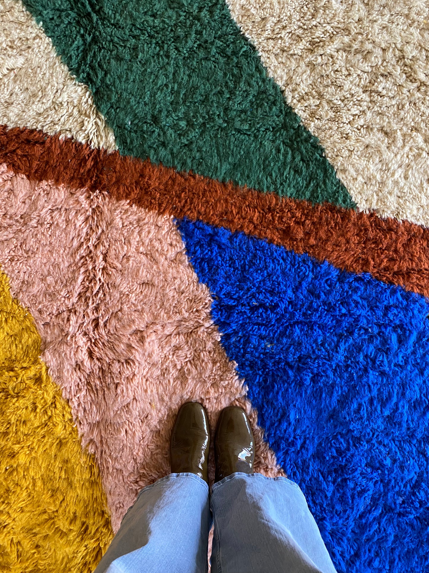 Tree of Colors Design Berber Rug (1134) 315x210cm - Light