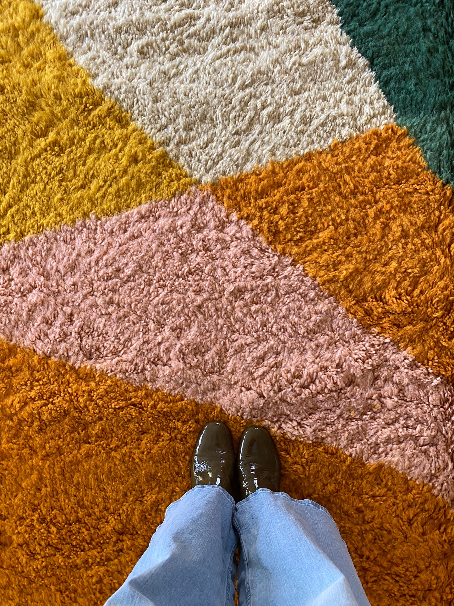 Tree of Colors Design Berber Rug (1134) 315x210cm - Light