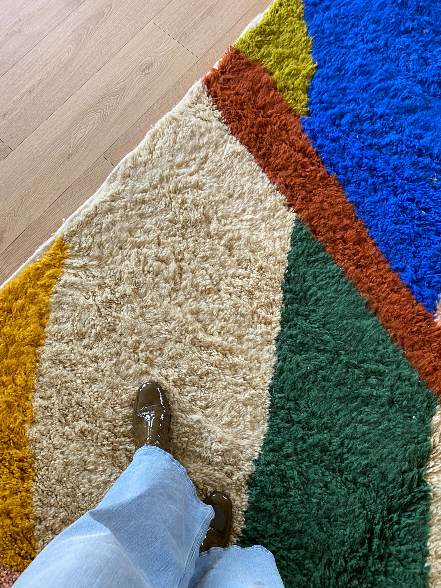 Tree of Colors Design Berber Rug (1134) 315x210cm - Light