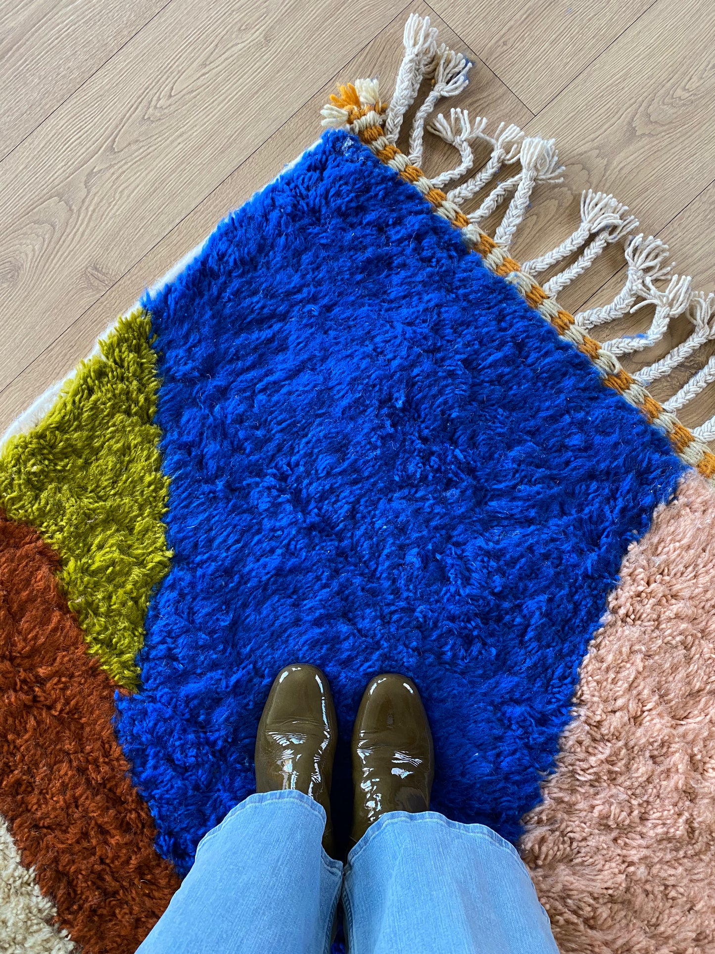 Tree of Colors Design Berber Rug (1134) 315x210cm - Light