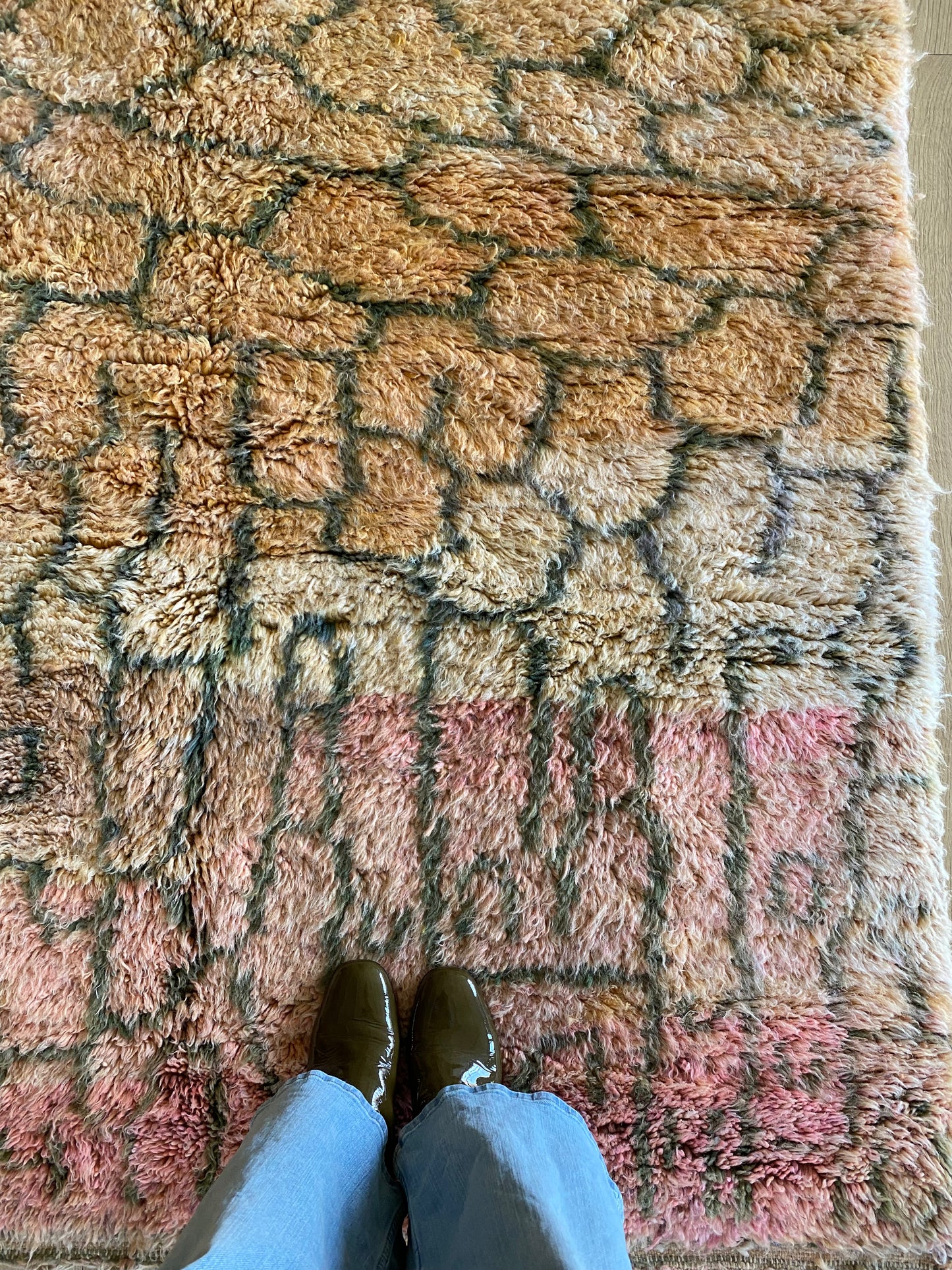 Beni Ouarain Moroccan Colorful Rug (1139) 309x209cm - Honeycomb