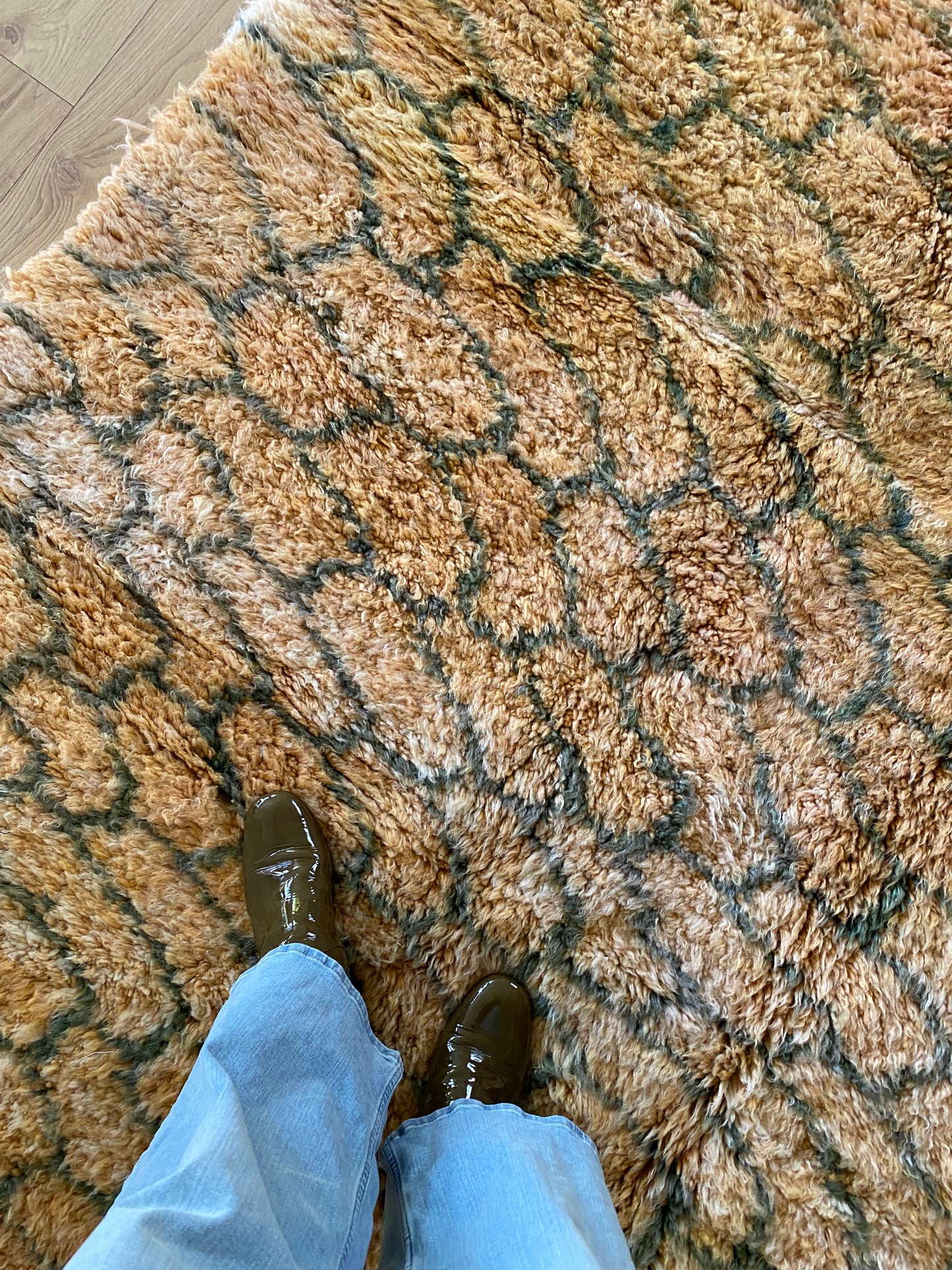 Beni Ouarain Moroccan Colorful Rug (1139) 309x209cm - Honeycomb