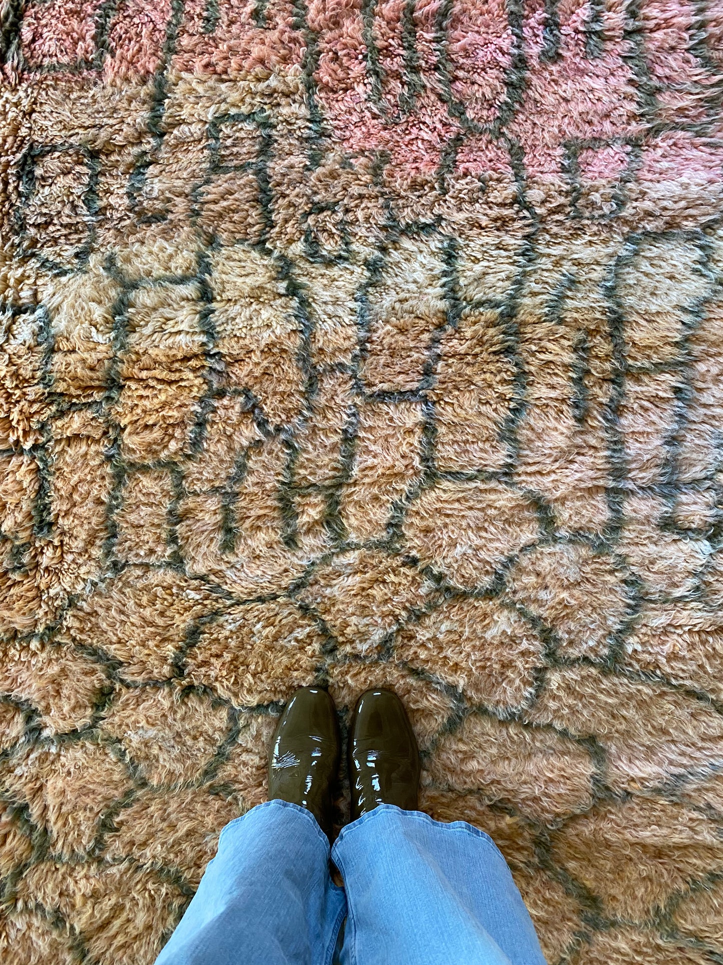 Beni Ouarain Moroccan Colorful Rug (1139) 309x209cm - Honeycomb