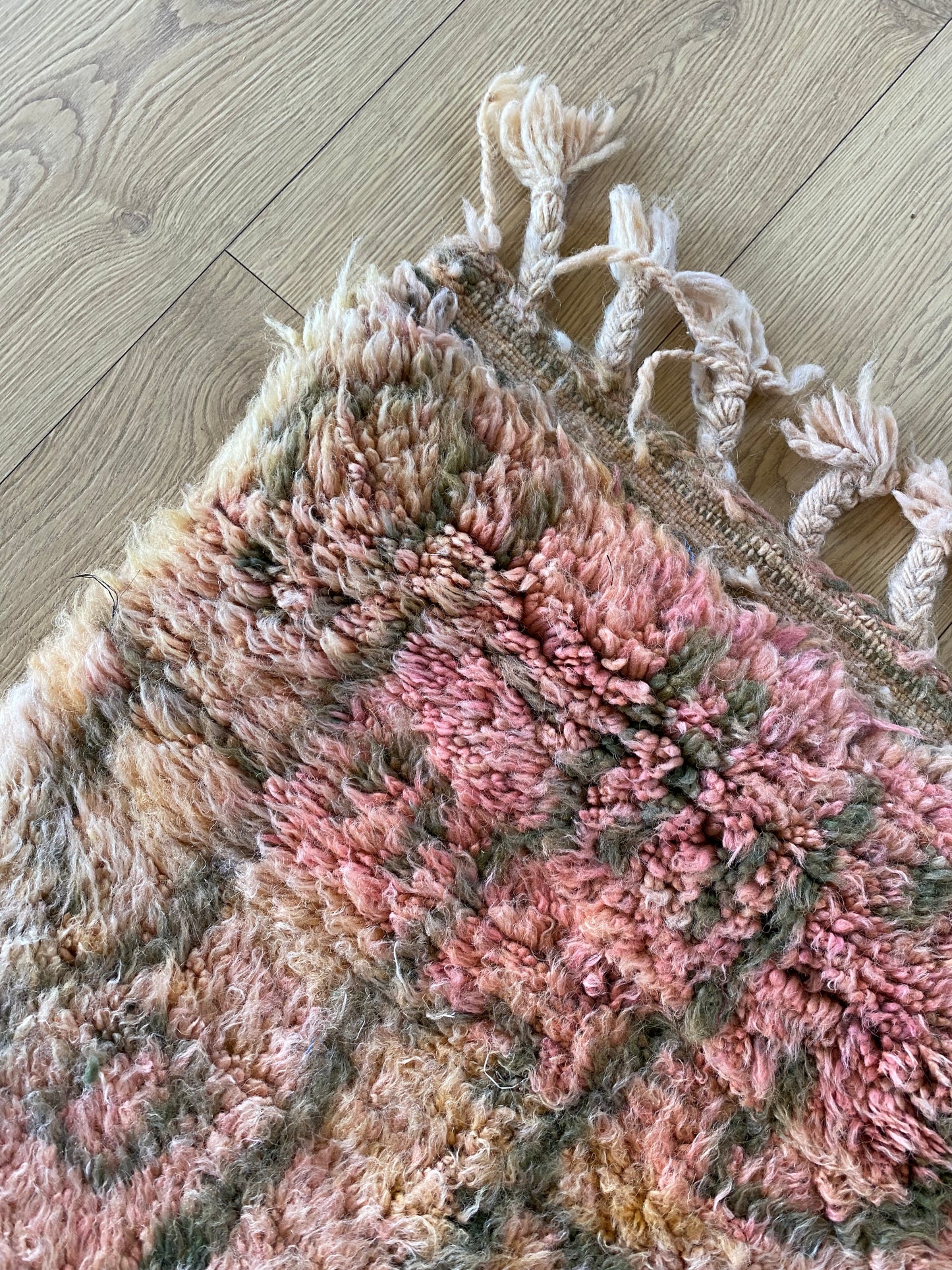 Beni Ouarain Moroccan Colorful Rug (1139) 309x209cm - Honeycomb