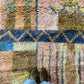 Beni Ouarain Moroccan Colorful Rug (1101) 247x165cm - Pastel Blue