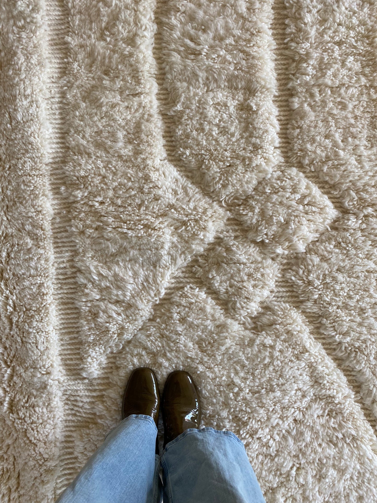 Tapis Beni Ouarain coloré (1131) 294x200cm - Snow