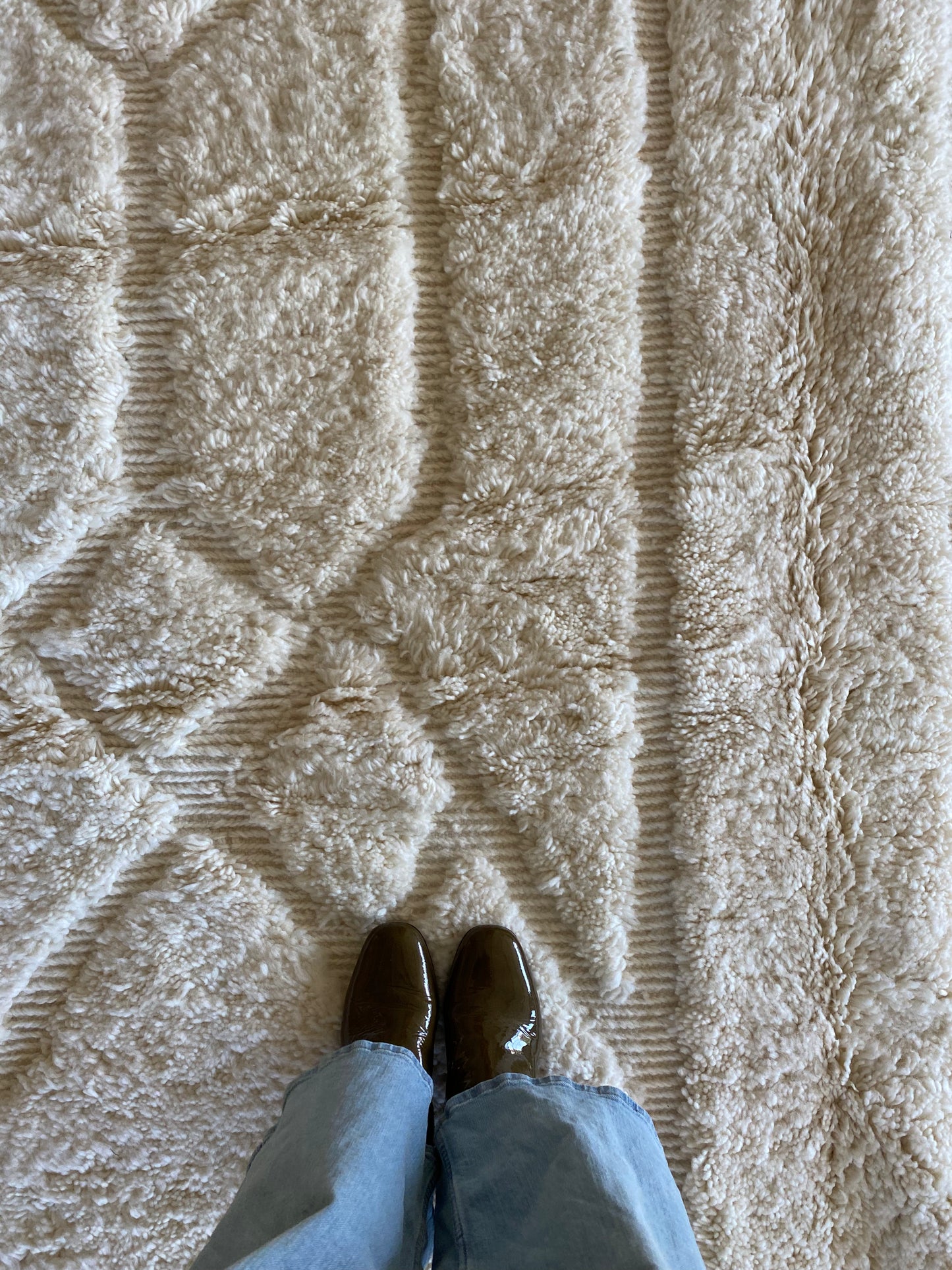 Tapis Beni Ouarain coloré (1131) 294x200cm - Snow