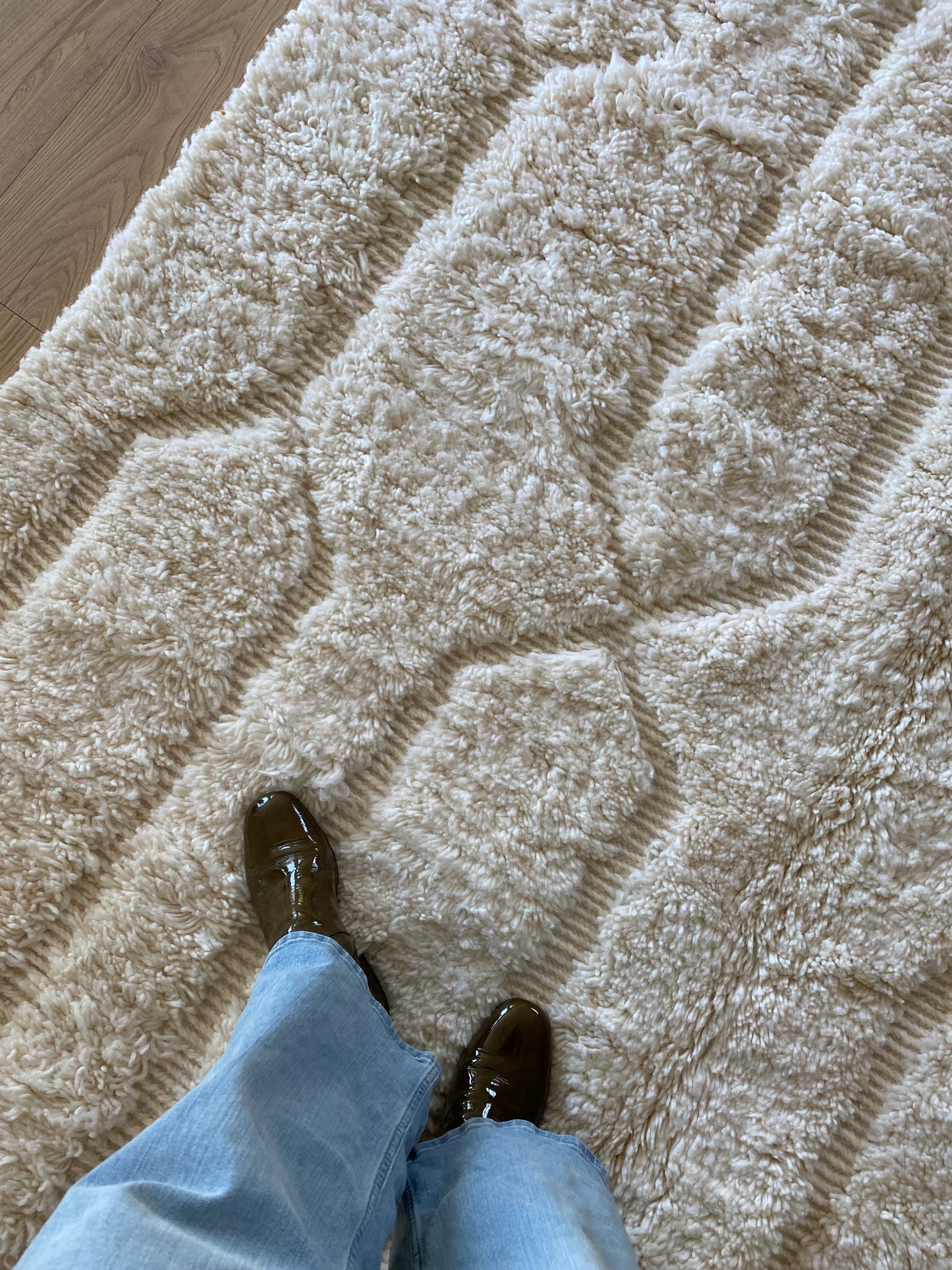 Tapis Beni Ouarain coloré (1131) 294x200cm - Snow