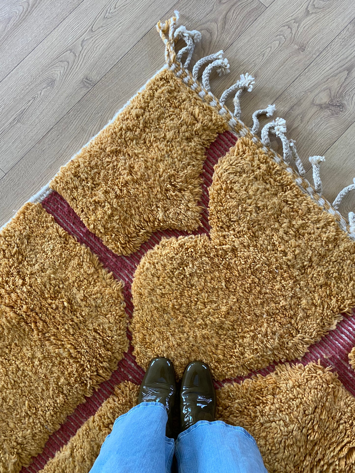 Beni Ouarain Moroccan Colorful Rug (1125) 298x197cm - Terra