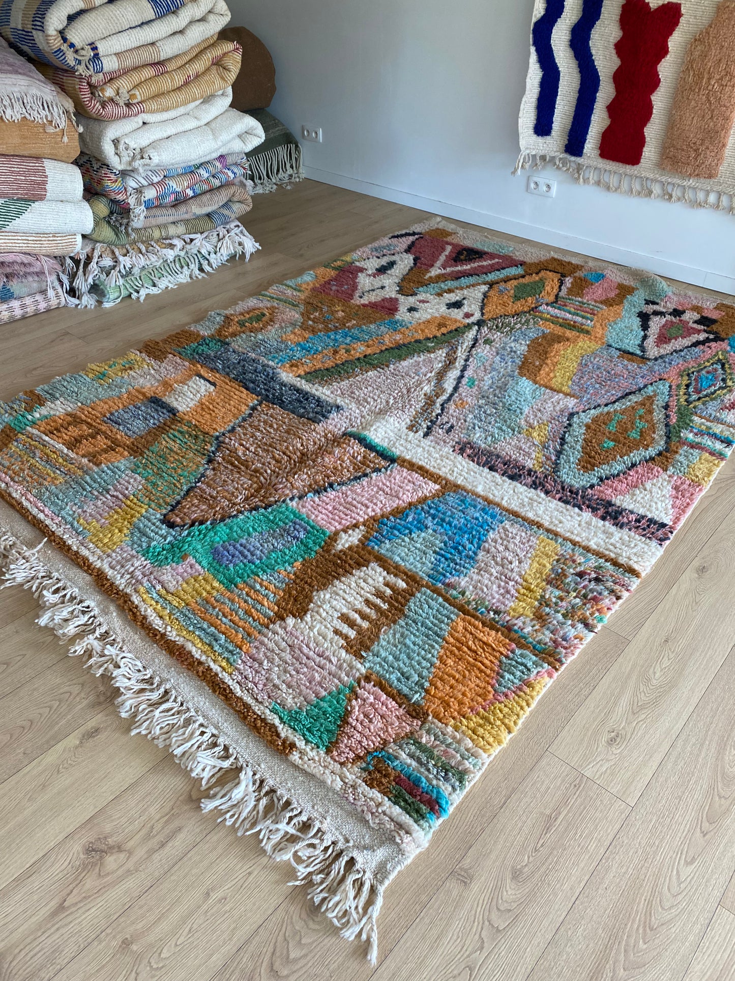 Boujaad Moroccan Colorful Rug (1123) 293x203 - Earth