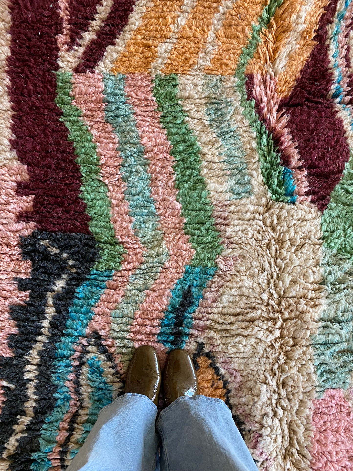 Tapis Boujaad coloré (1095) 260x150 - Terracotta