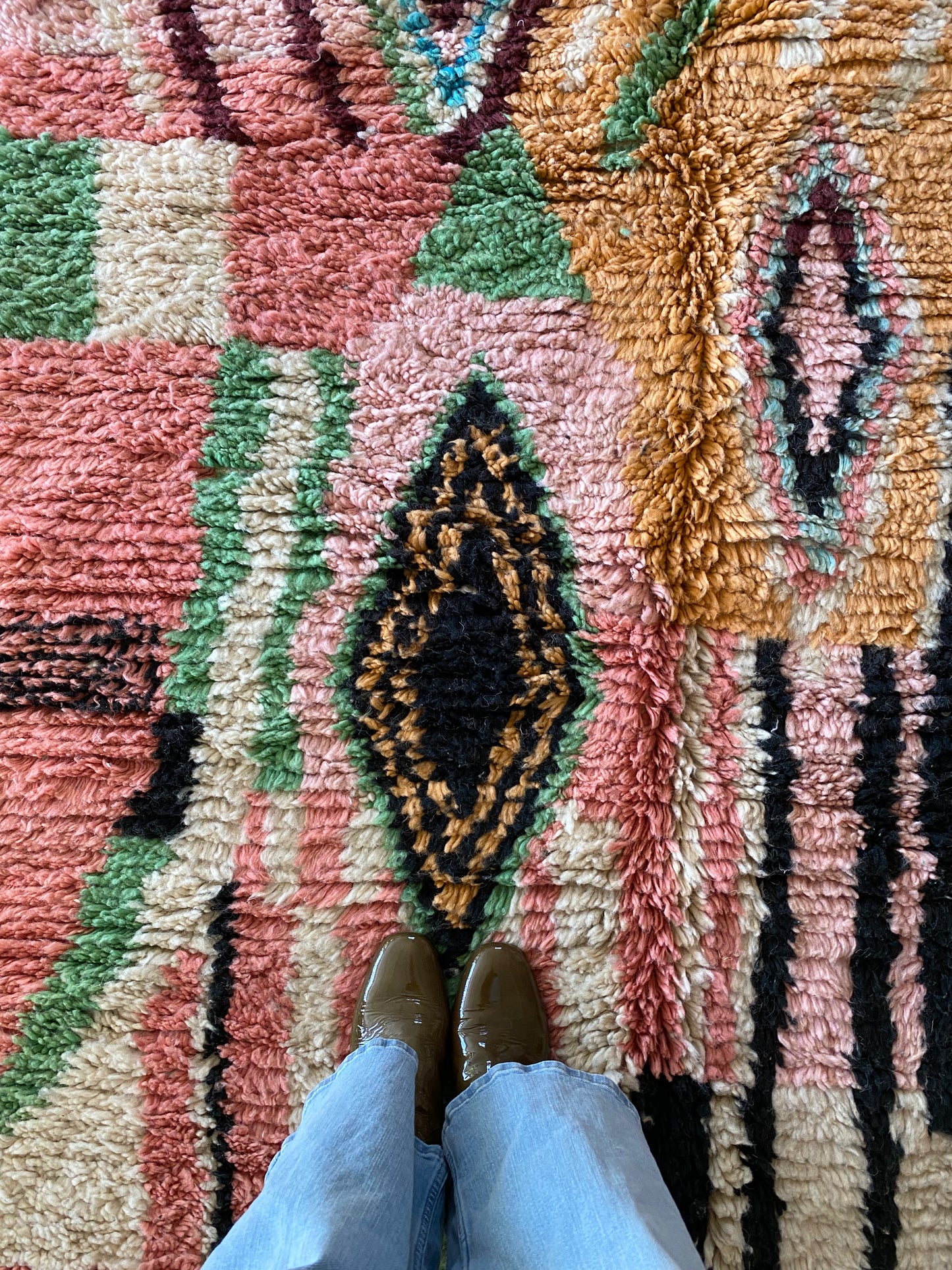 Tapis Boujaad coloré (1095) 260x150 - Terracotta