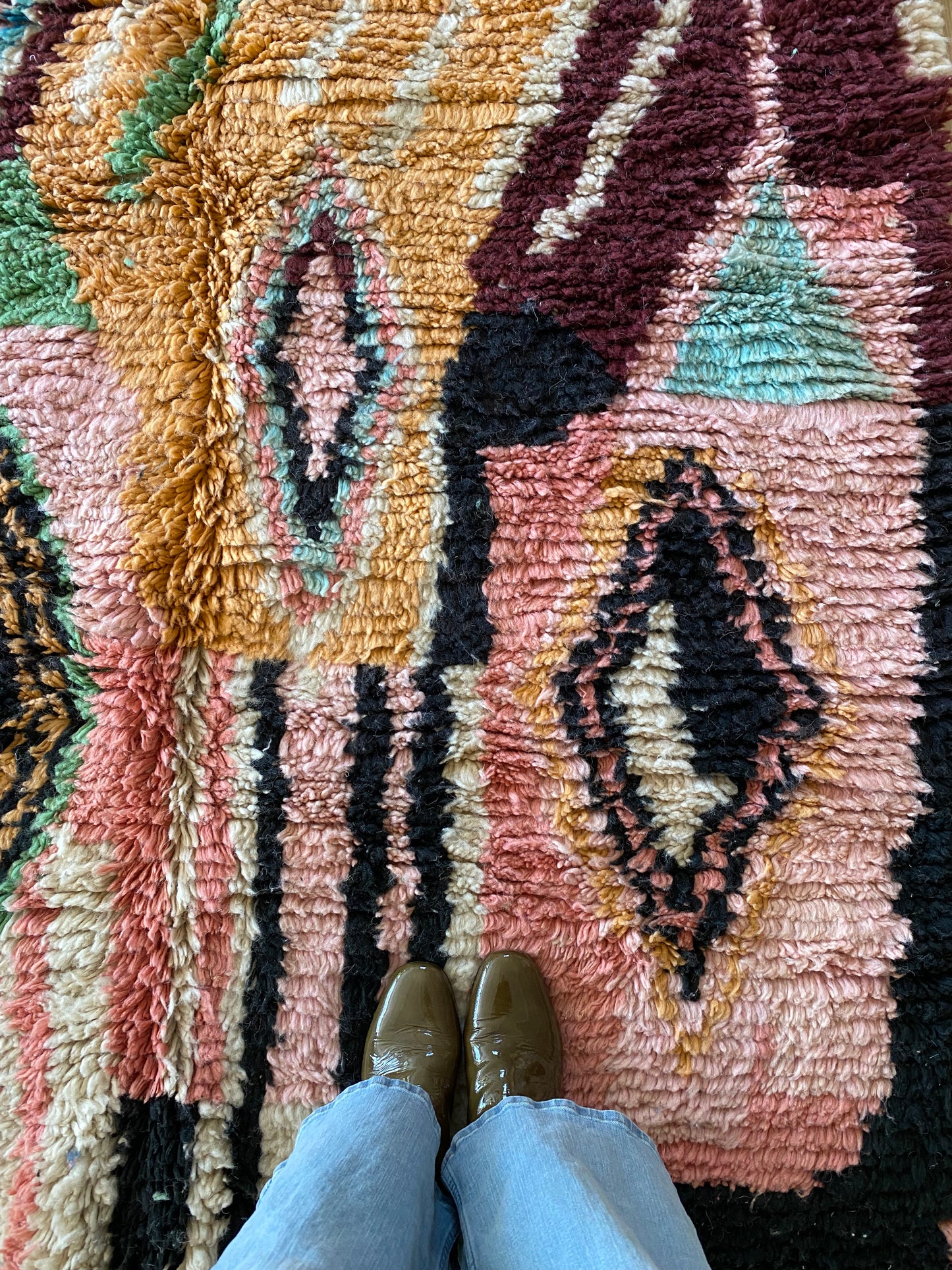 Tapis Boujaad coloré (1095) 260x150 - Terracotta