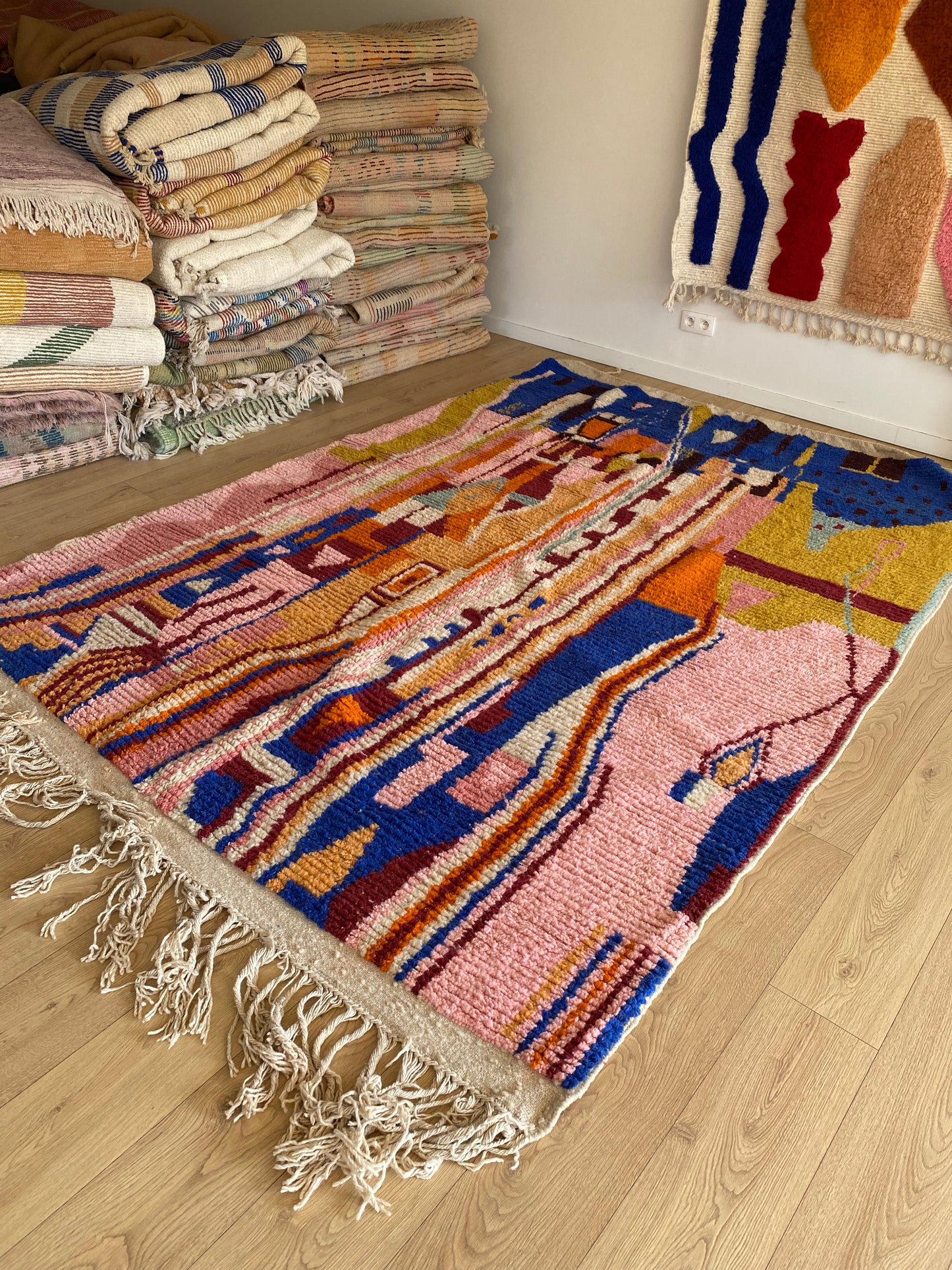 Boujaad Moroccan Colorful Rug (1116) 301x204 - Majorelle