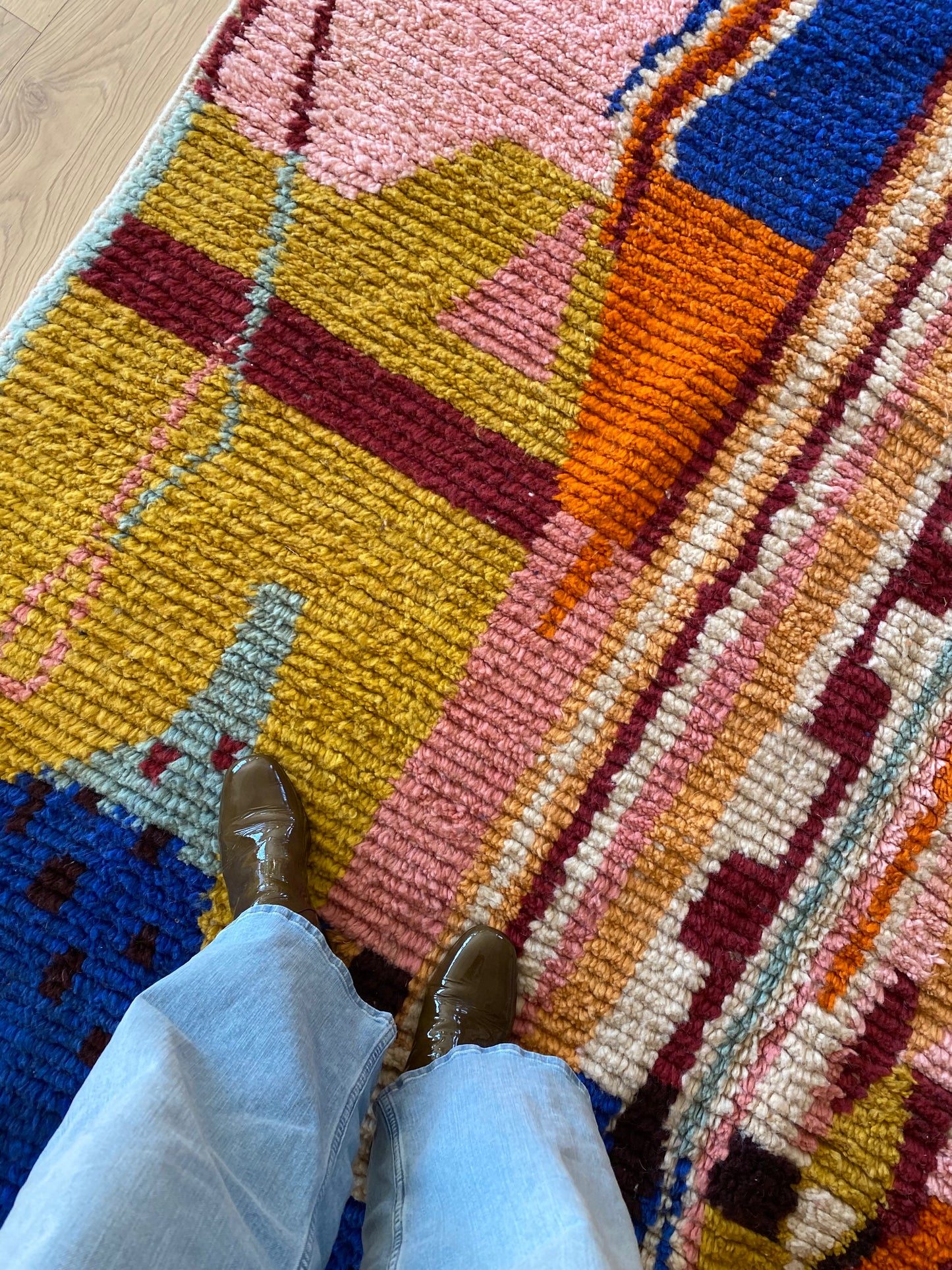 Boujaad Moroccan Colorful Rug (1116) 301x204 - Majorelle