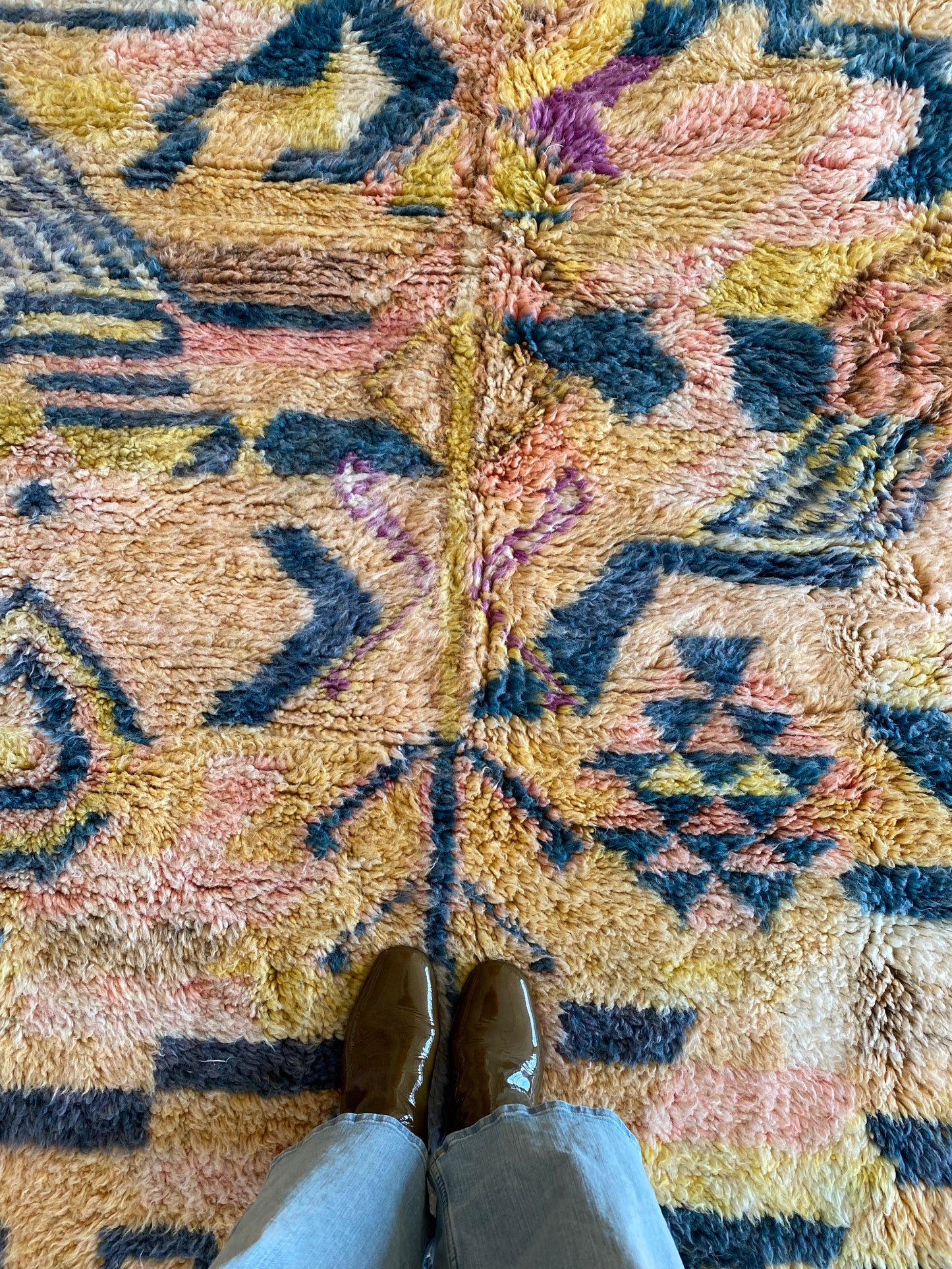 Beni Ouarain Moroccan Colorful Rug (1110) 232x161cm - Benji