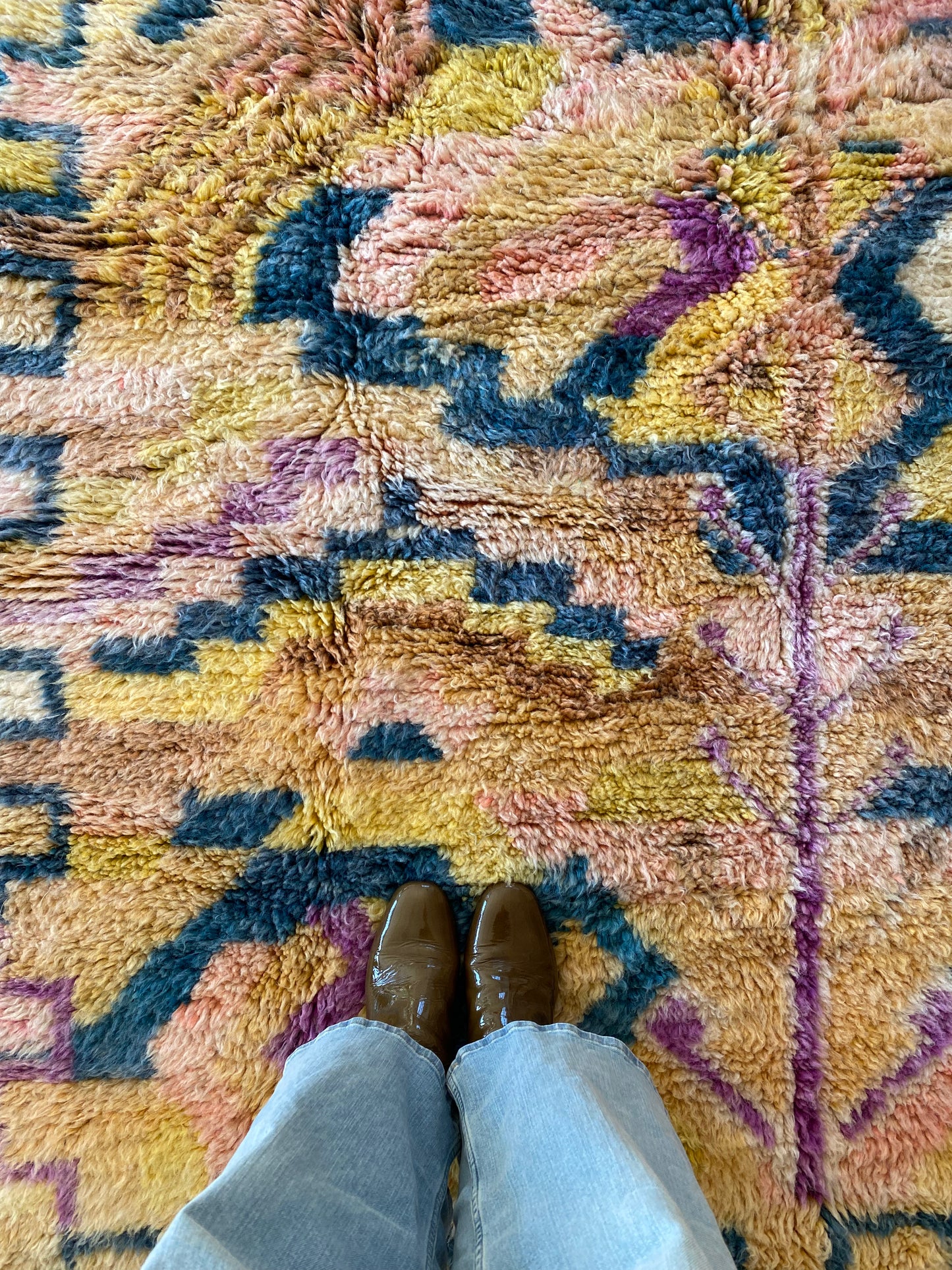 Beni Ouarain Moroccan Colorful Rug (1110) 232x161cm - Benji