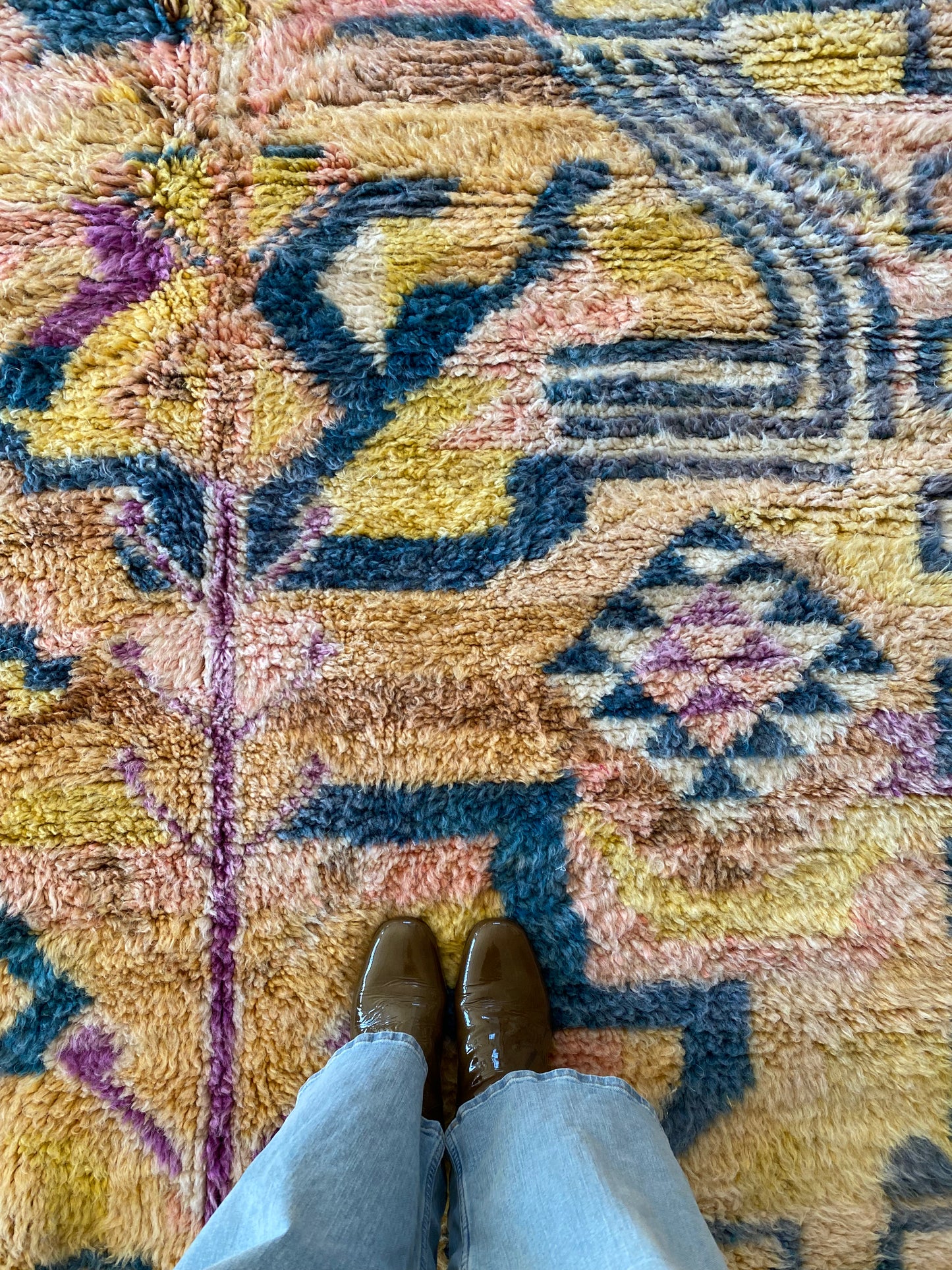 Beni Ouarain Moroccan Colorful Rug (1110) 232x161cm - Benji