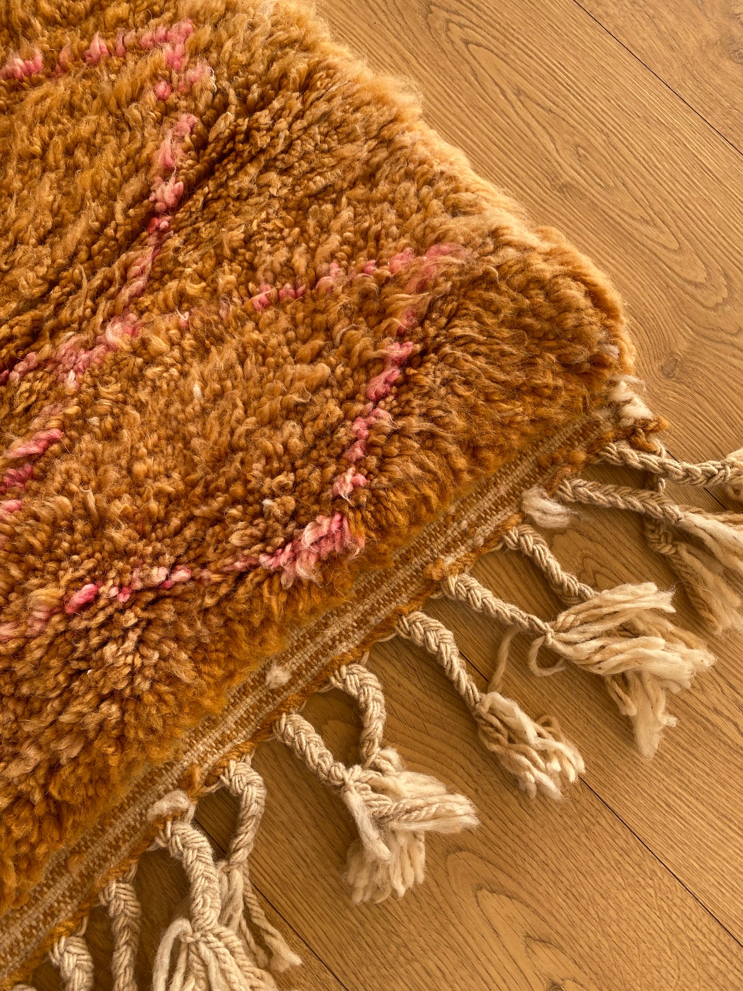 Beni Ouarain Moroccan Colorful Rug (1091) 151x100cm - Oranges