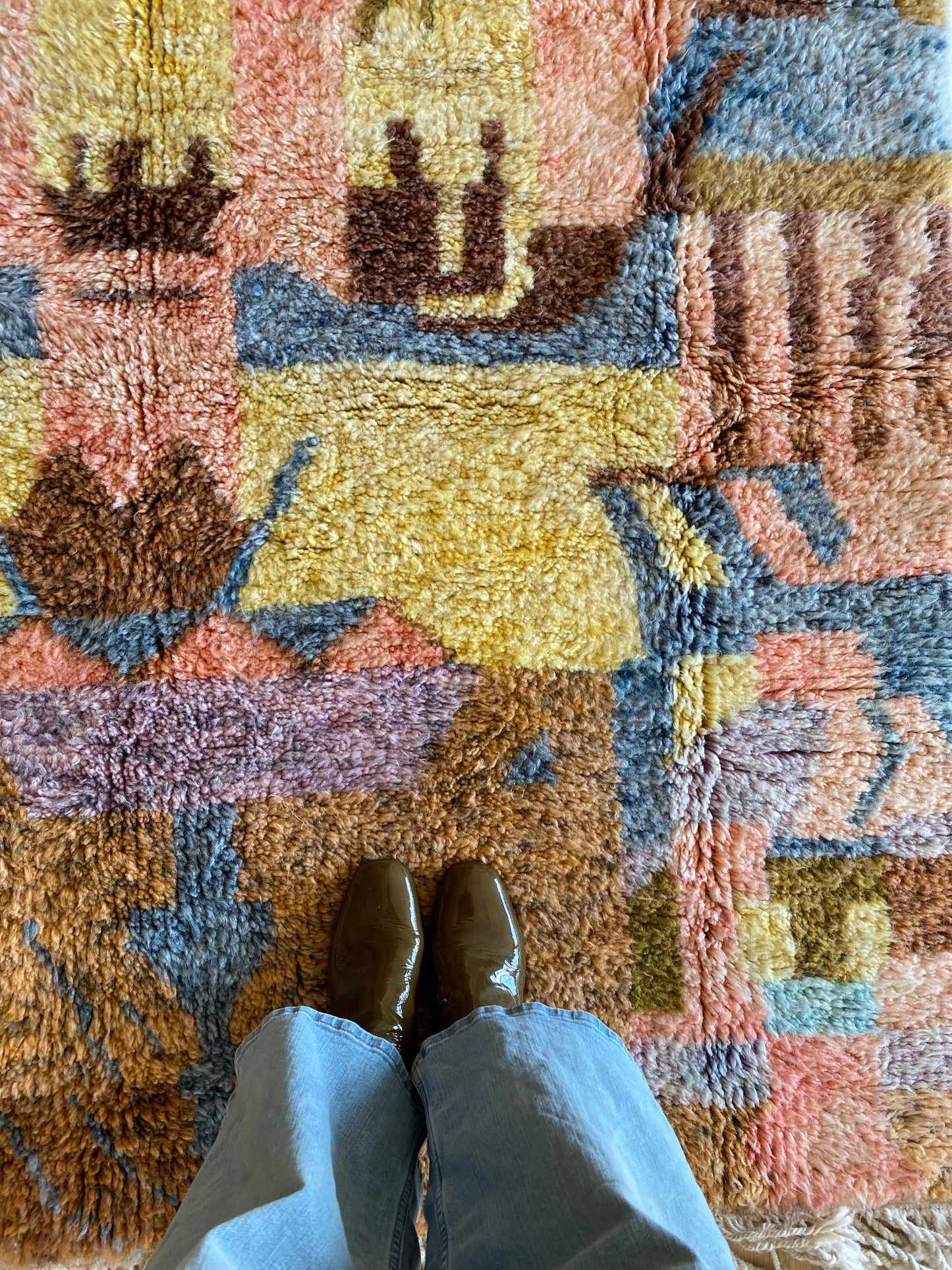 Beni Ouarain Moroccan Colorful Rug (1109) 245x160cm - Dreamcatcher