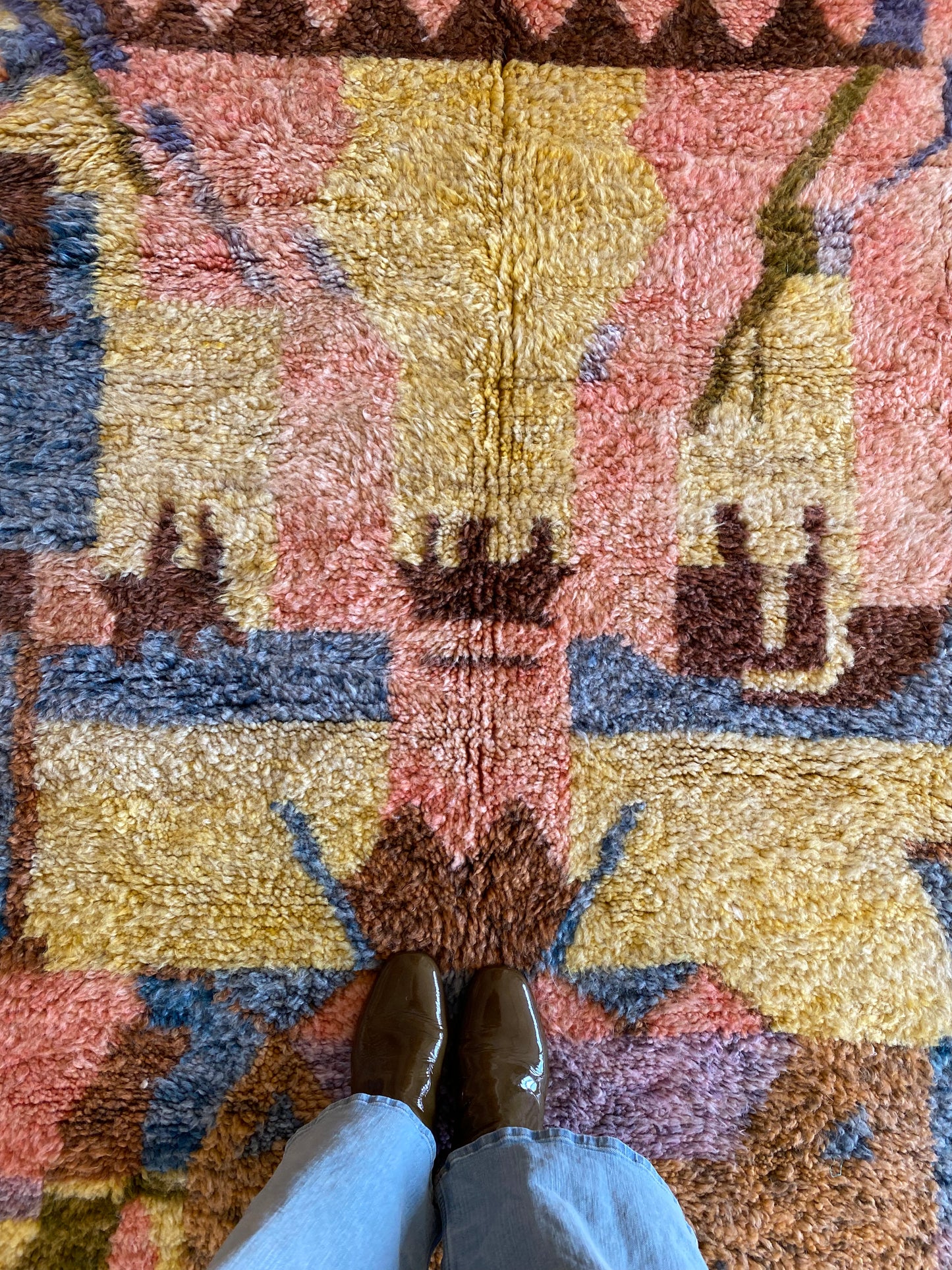 Beni Ouarain Moroccan Colorful Rug (1109) 245x160cm - Dreamcatcher