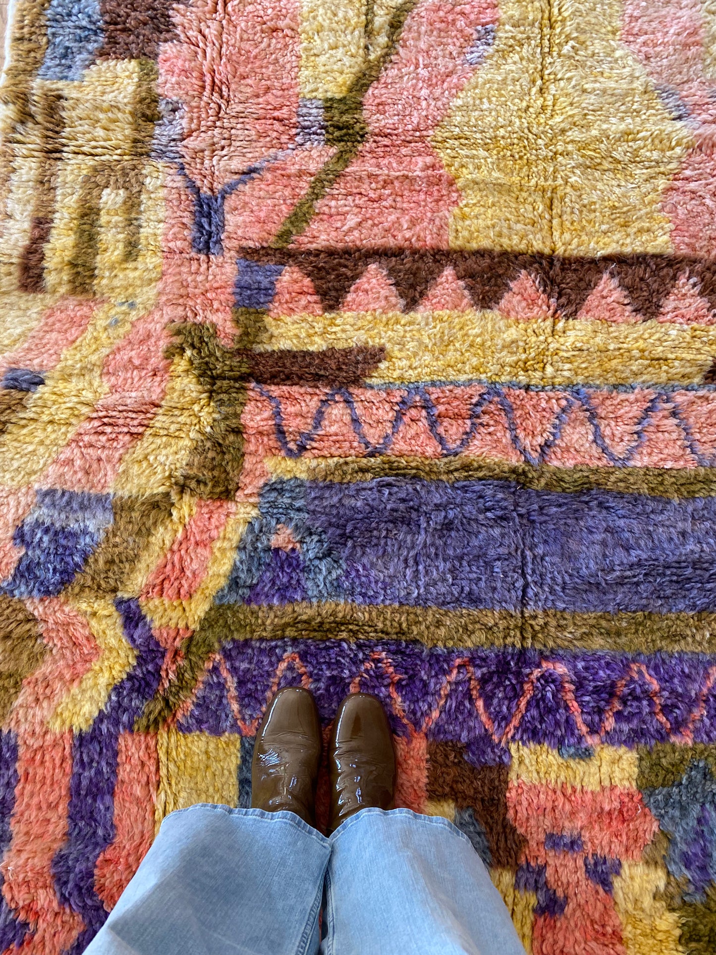 Beni Ouarain Moroccan Colorful Rug (1109) 245x160cm - Dreamcatcher