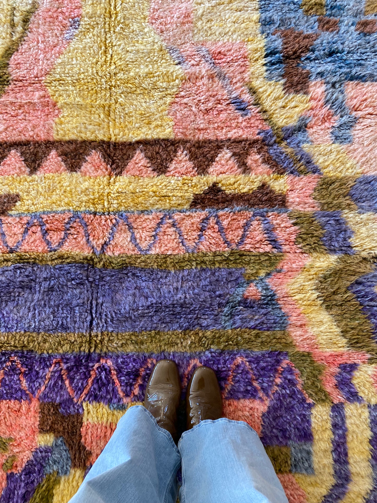 Beni Ouarain Moroccan Colorful Rug (1109) 245x160cm - Dreamcatcher