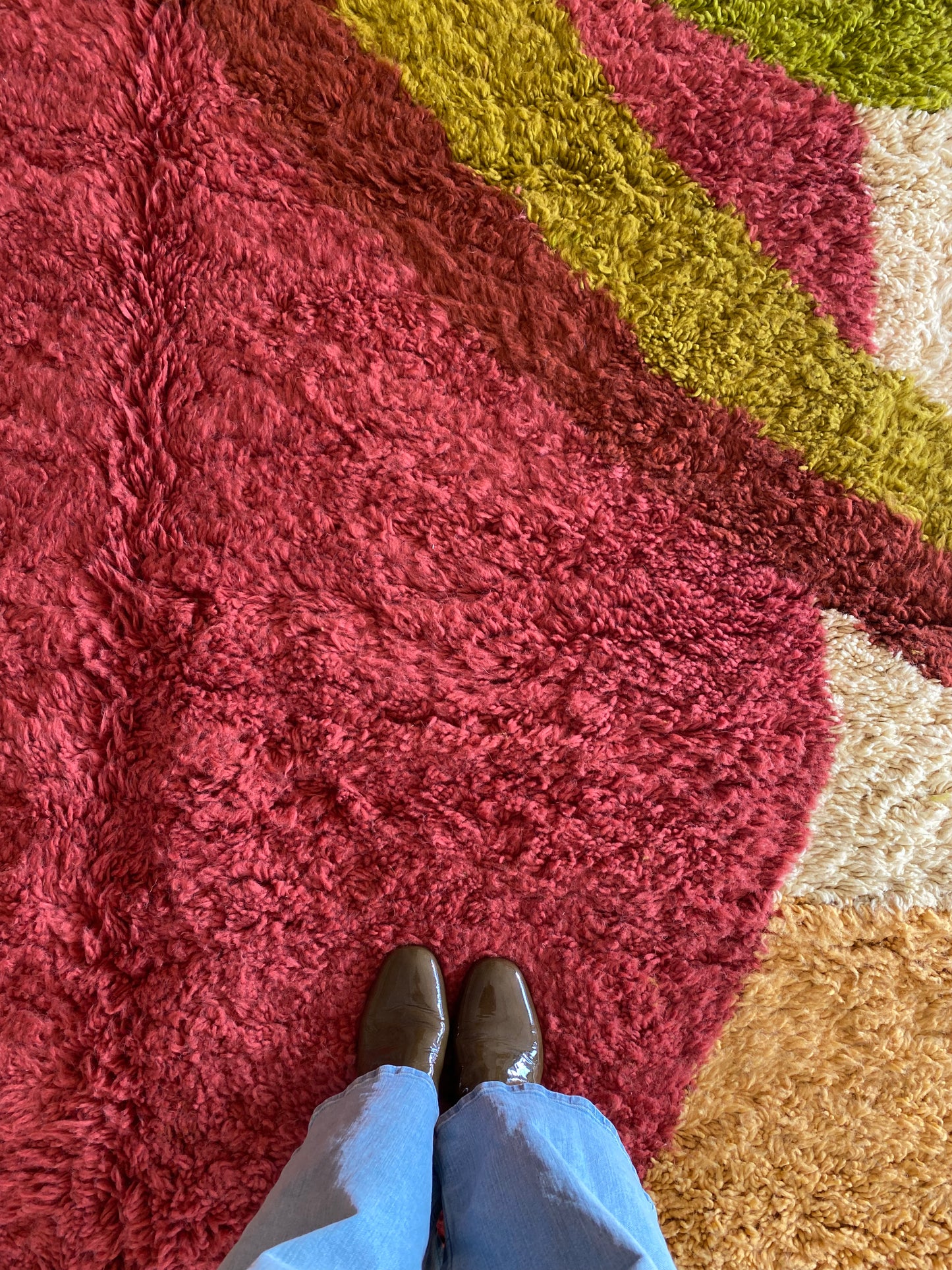 Tree of Colors Design Berber Rug (1136) 300x200cm - Raspberry