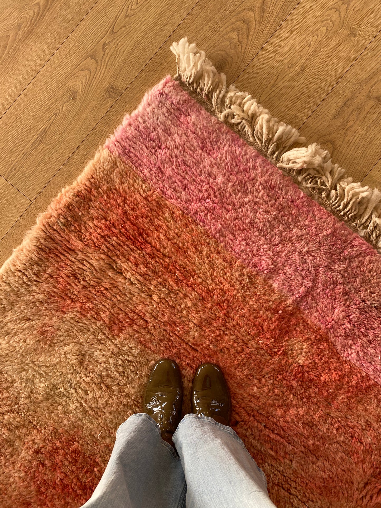 Beni Ouarain Moroccan Colorful Rug (1143) 290x206cm - Romantic Flight