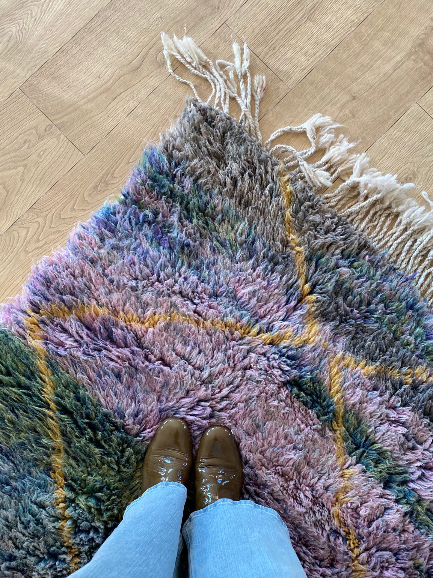 Beni Ouarain Moroccan Colorful Rug (1104) 240x172cm - Notre Dame